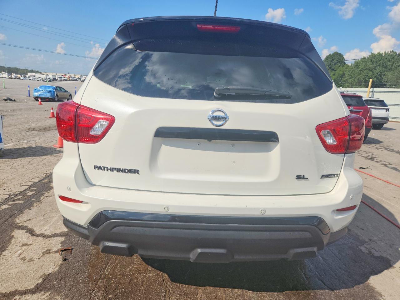 2018 Nissan Pathfinder Sl White vin: 5N1DR2MN0JC663802