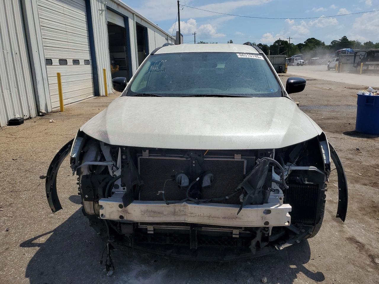 2019 Nissan Pathfinder Sv White vin: 5N1DR2MN0KC632115