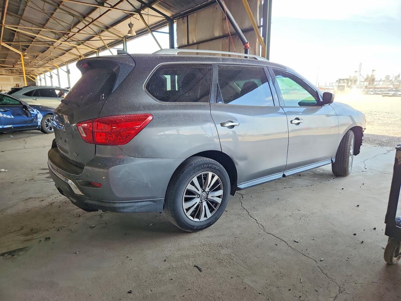 2019 Nissan Pathfinder Sv Gray vin: 5N1DR2MN1KC635282