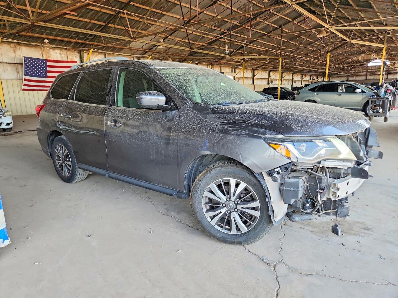 2019 Nissan Pathfinder Sv Gray vin: 5N1DR2MN1KC635282