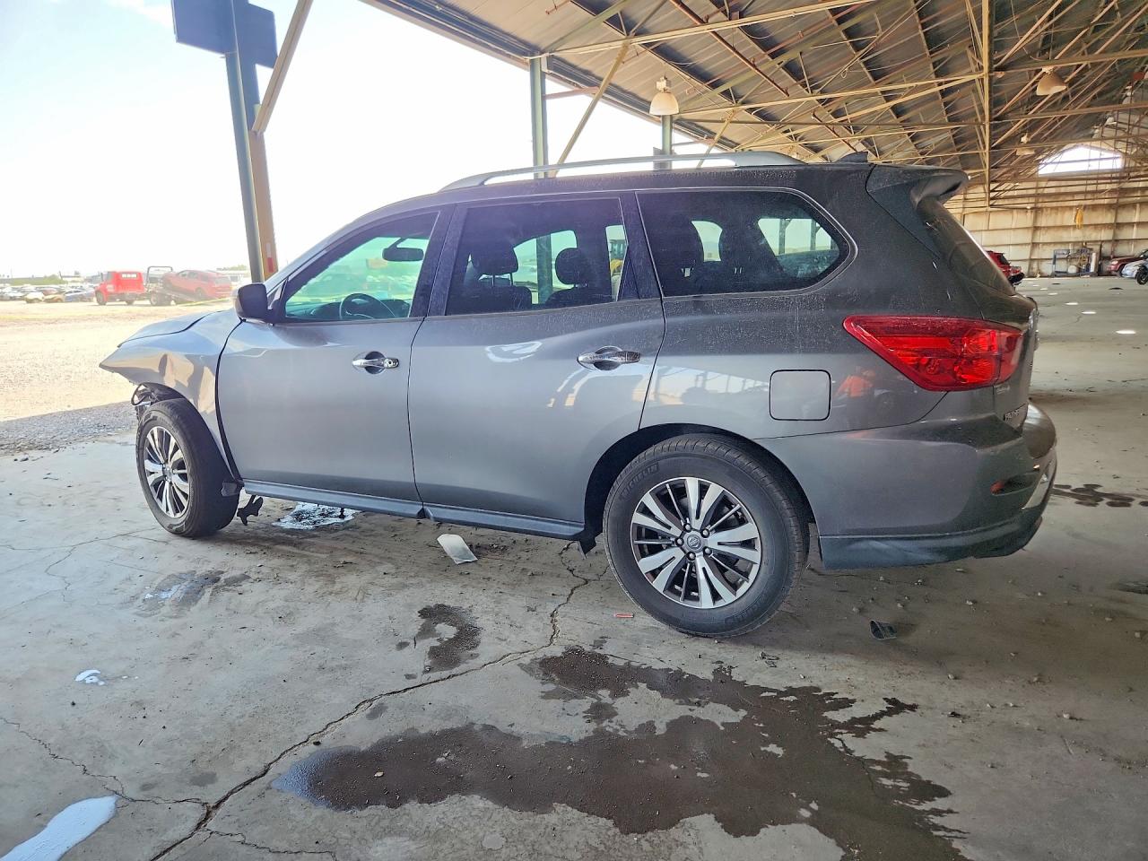 2019 Nissan Pathfinder Sv Gray vin: 5N1DR2MN1KC635282