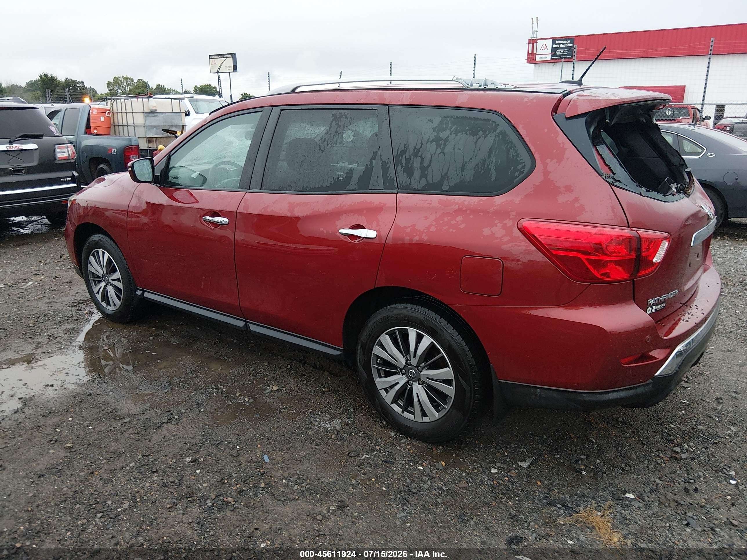 2017 Nissan Pathfinder Sv Red vin: 5N1DR2MN2HC912286