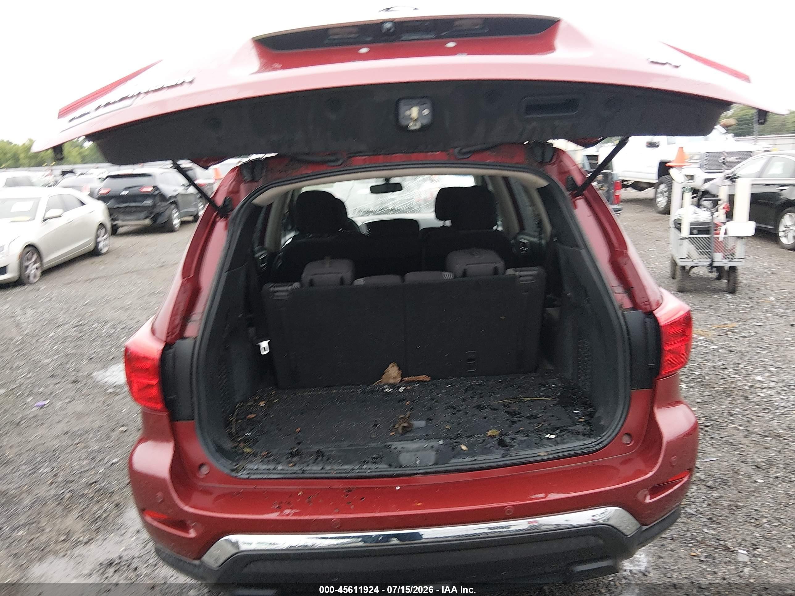 2017 Nissan Pathfinder Sv Red vin: 5N1DR2MN2HC912286