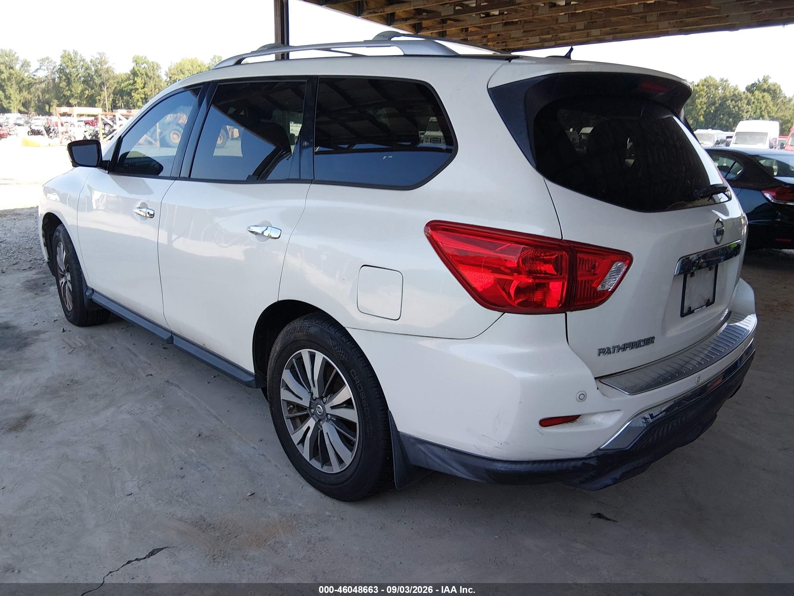 2017 Nissan Pathfinder Sl White vin: 5N1DR2MN3HC643084