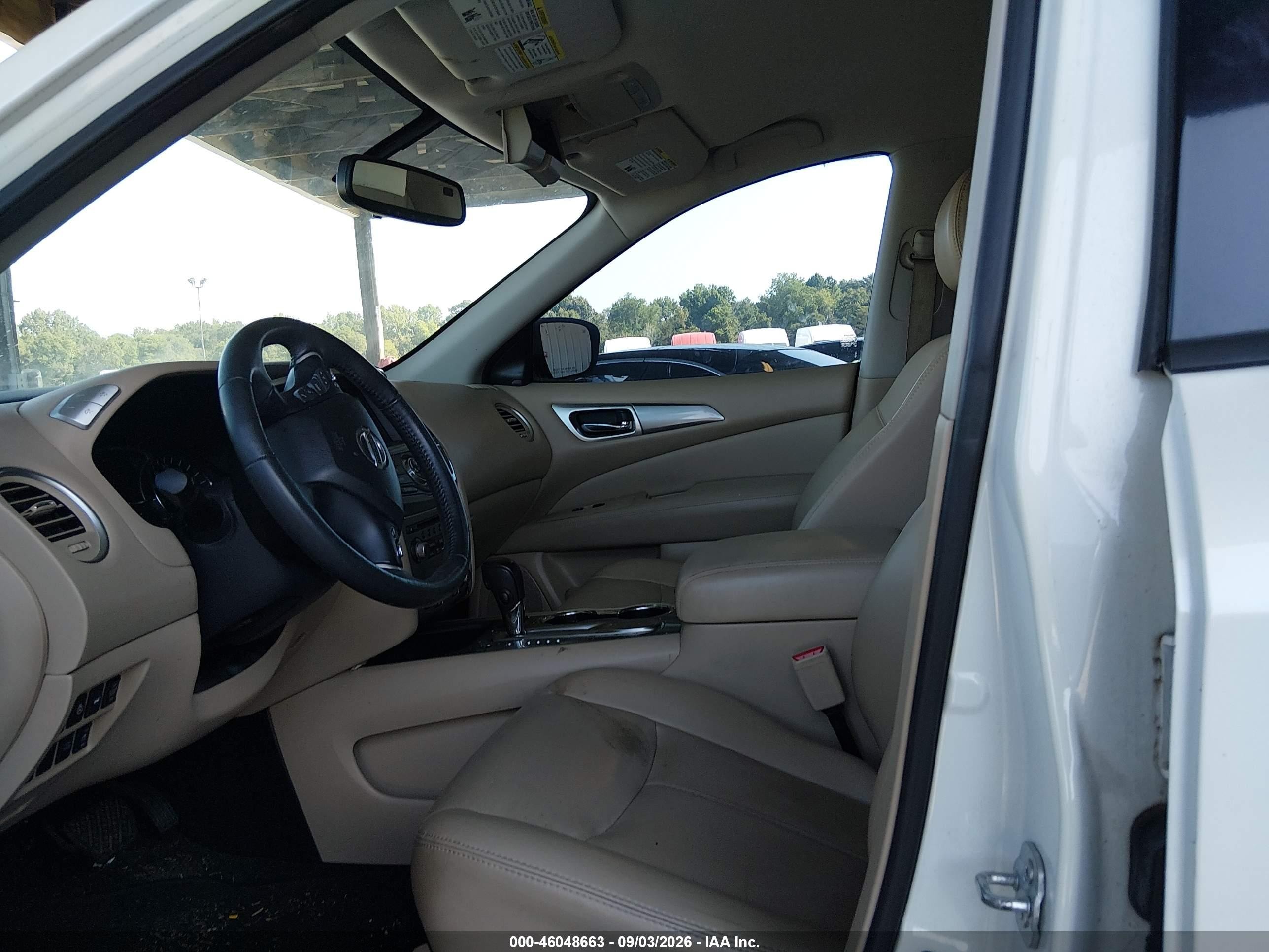 2017 Nissan Pathfinder Sl White vin: 5N1DR2MN3HC643084