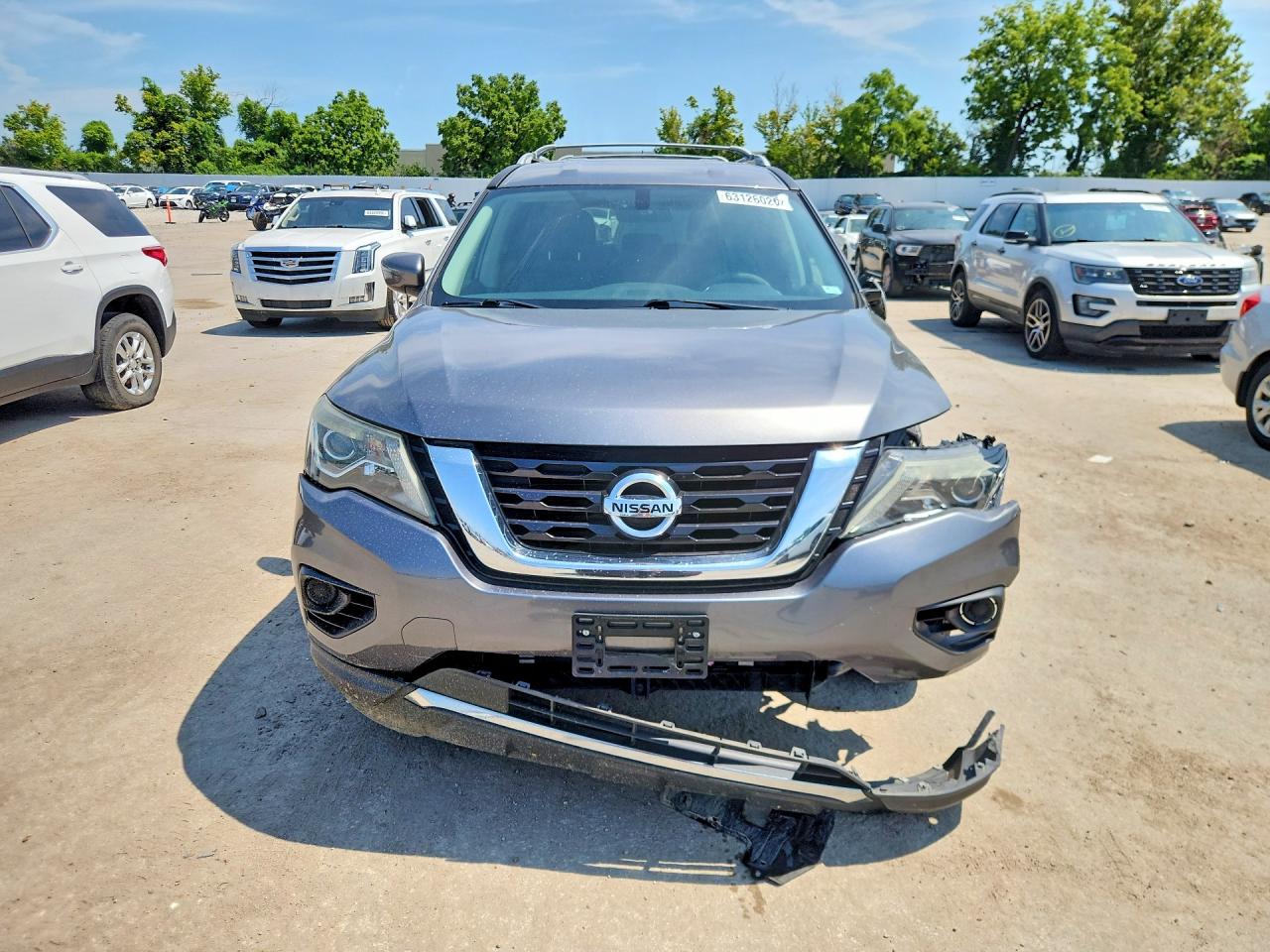 2018 Nissan Pathfinder S Gray vin: 5N1DR2MN3JC607997