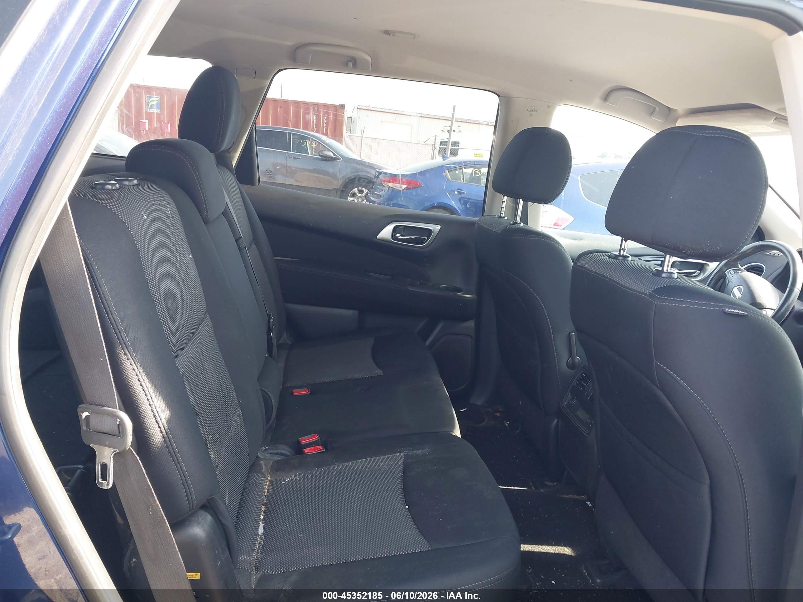 2017 Nissan Pathfinder Sv Blue vin: 5N1DR2MN4HC688065