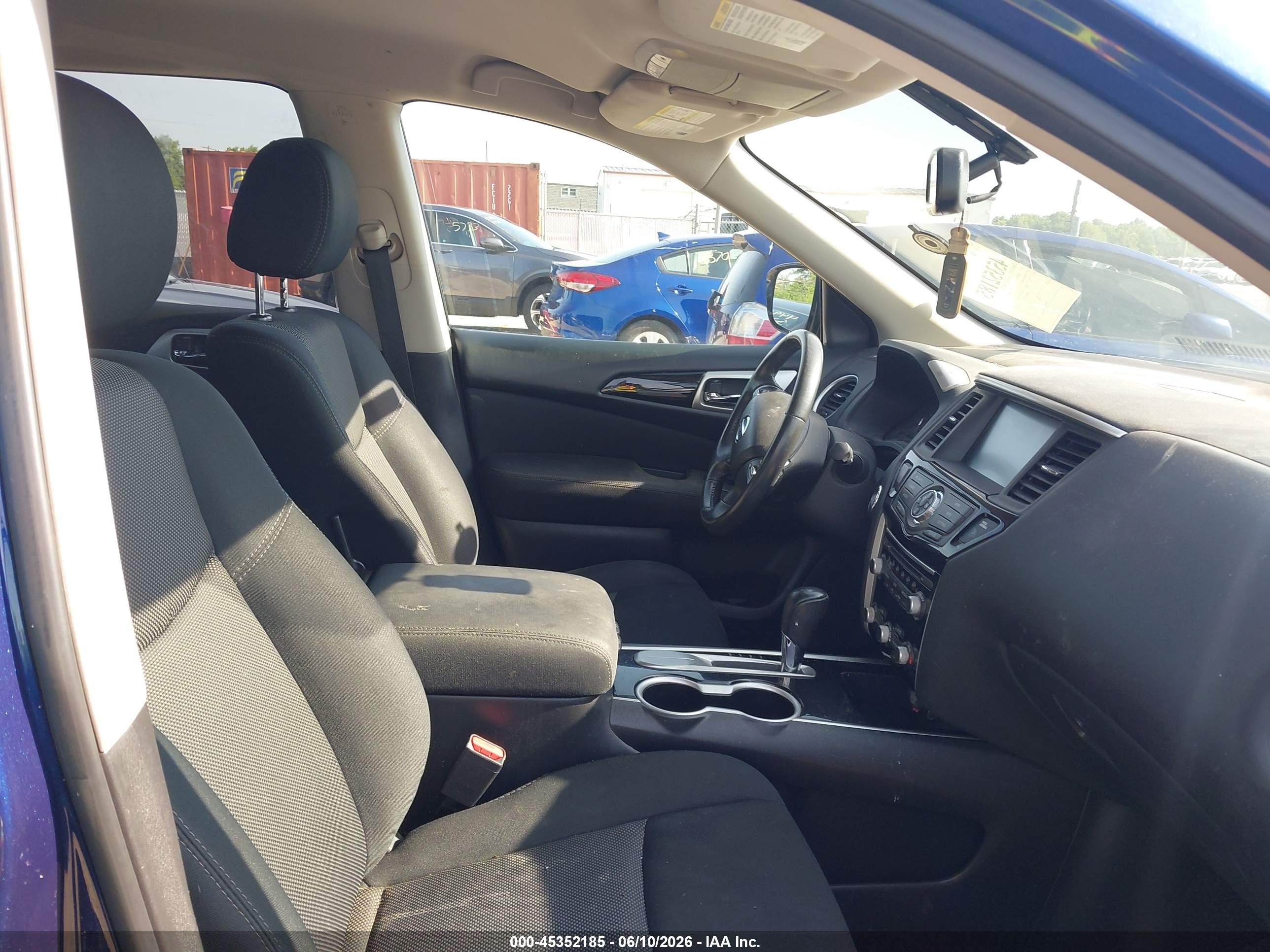 2017 Nissan Pathfinder Sv Blue vin: 5N1DR2MN4HC688065