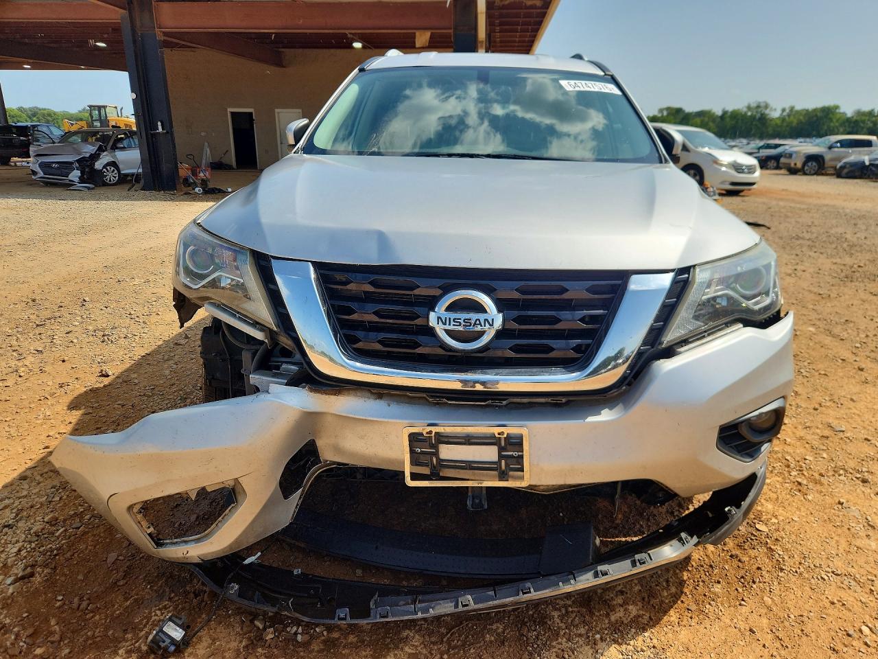 2019 Nissan Pathfinder Sv Silver vin: 5N1DR2MN4KC618864
