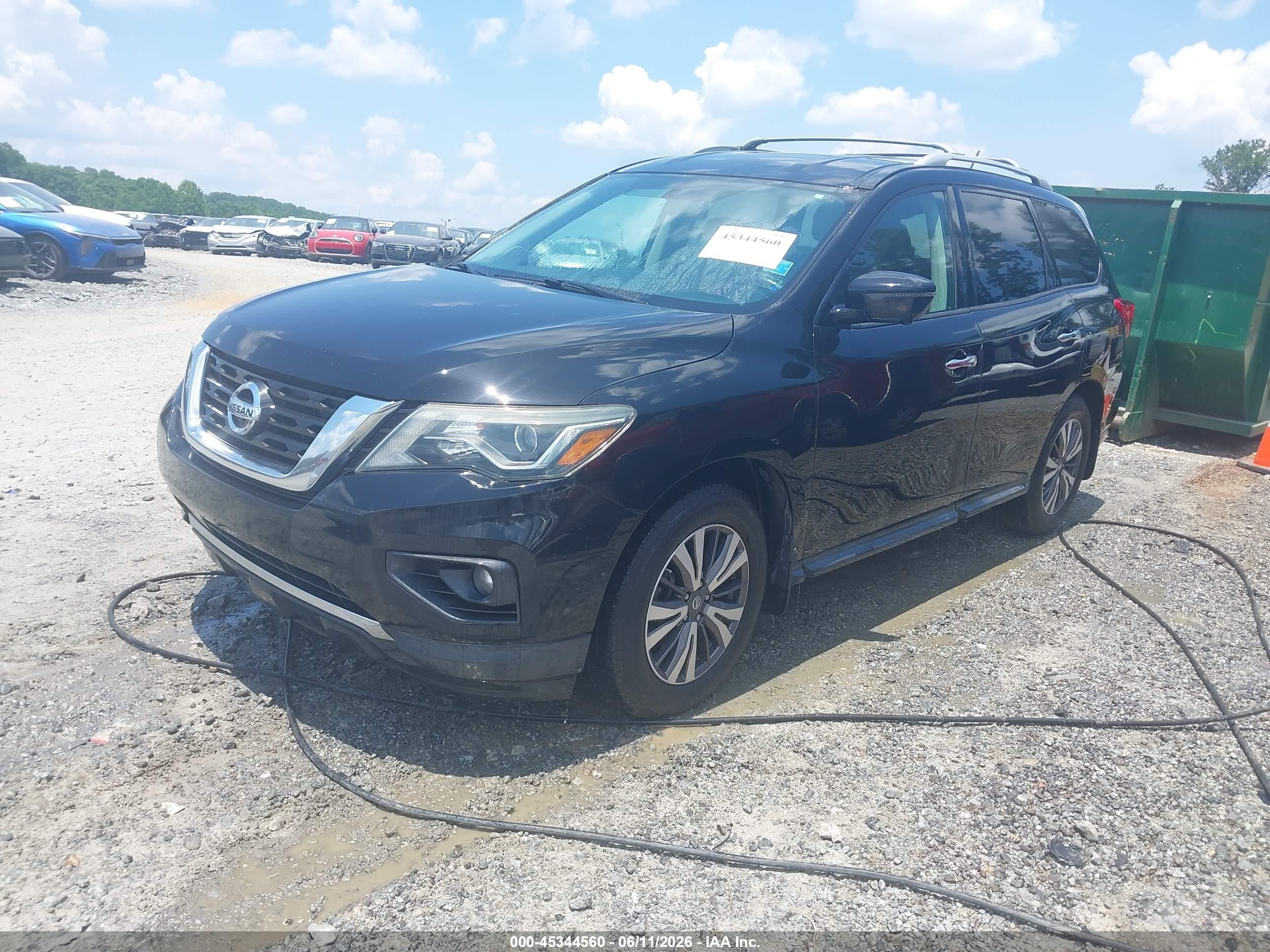 2017 Nissan Pathfinder Sl Black vin: 5N1DR2MN5HC903047