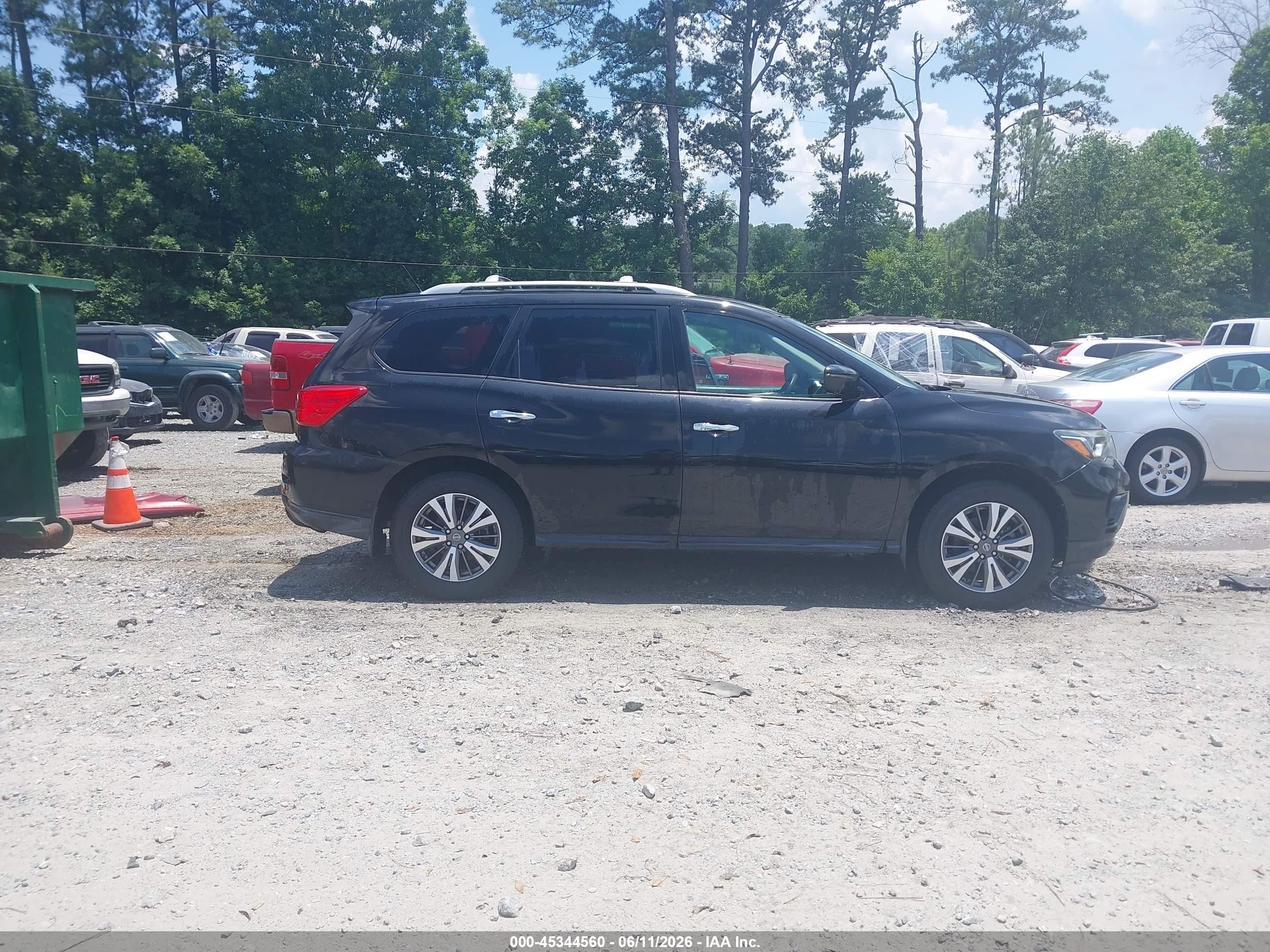 2017 Nissan Pathfinder Sl Black vin: 5N1DR2MN5HC903047