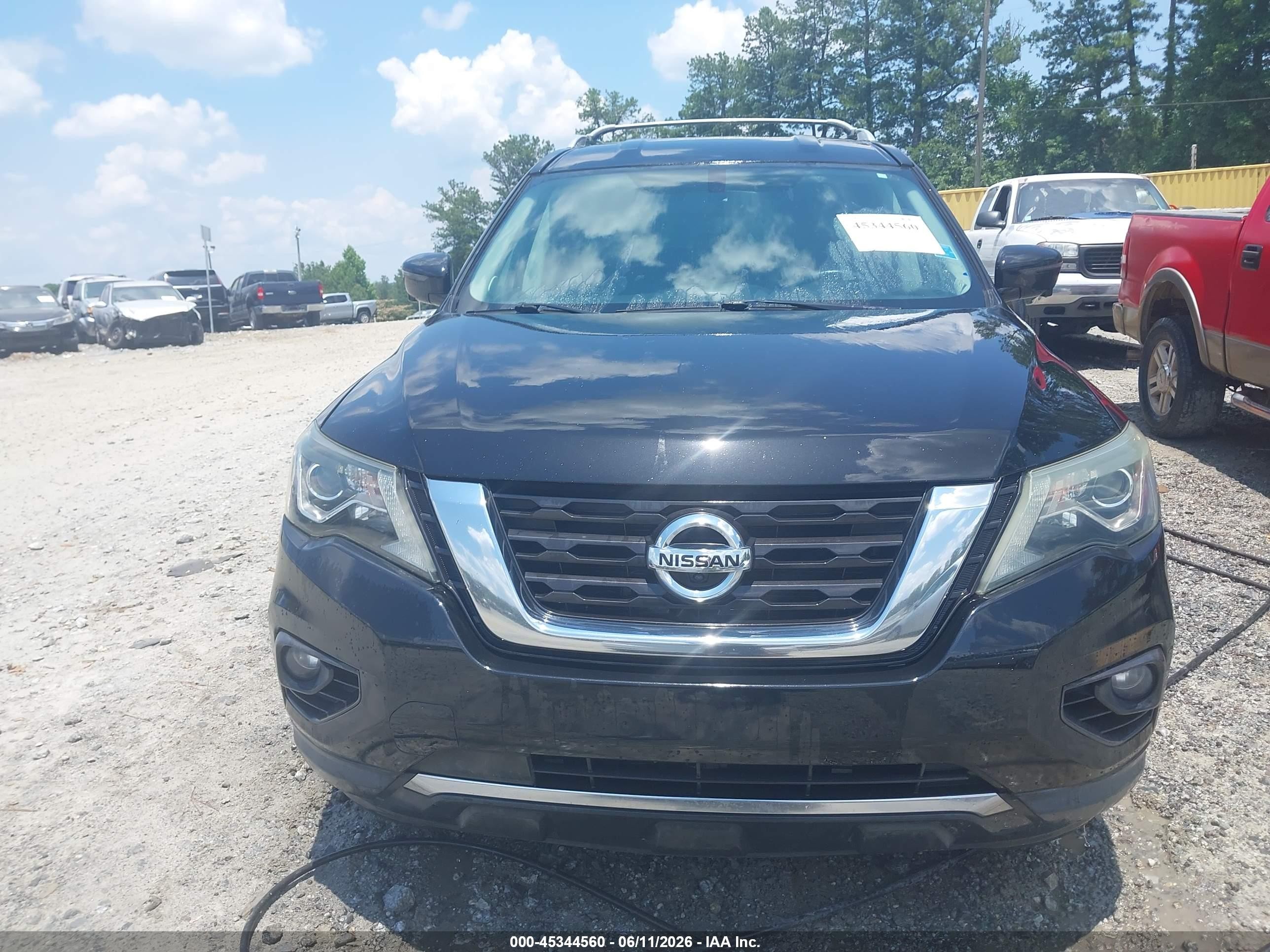 2017 Nissan Pathfinder Sl Black vin: 5N1DR2MN5HC903047