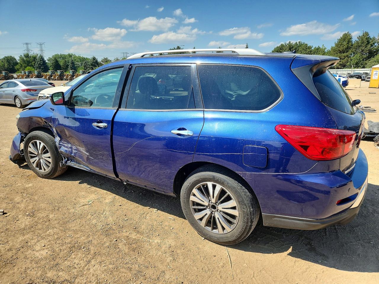2017 Nissan Pathfinder Sv Blue vin: 5N1DR2MN7HC689047