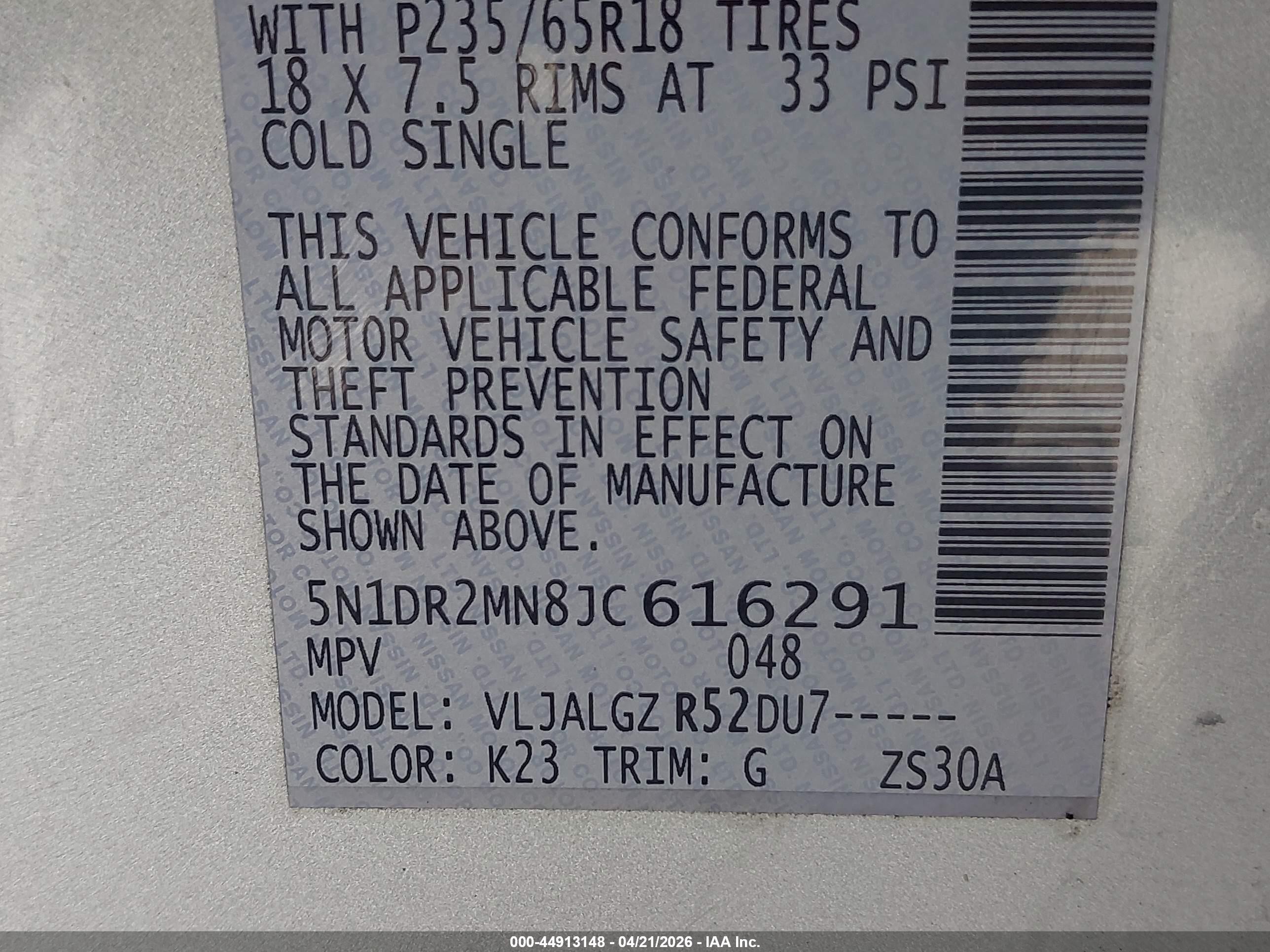 2018 Nissan Pathfinder Sl Silver vin: 5N1DR2MN8JC616291