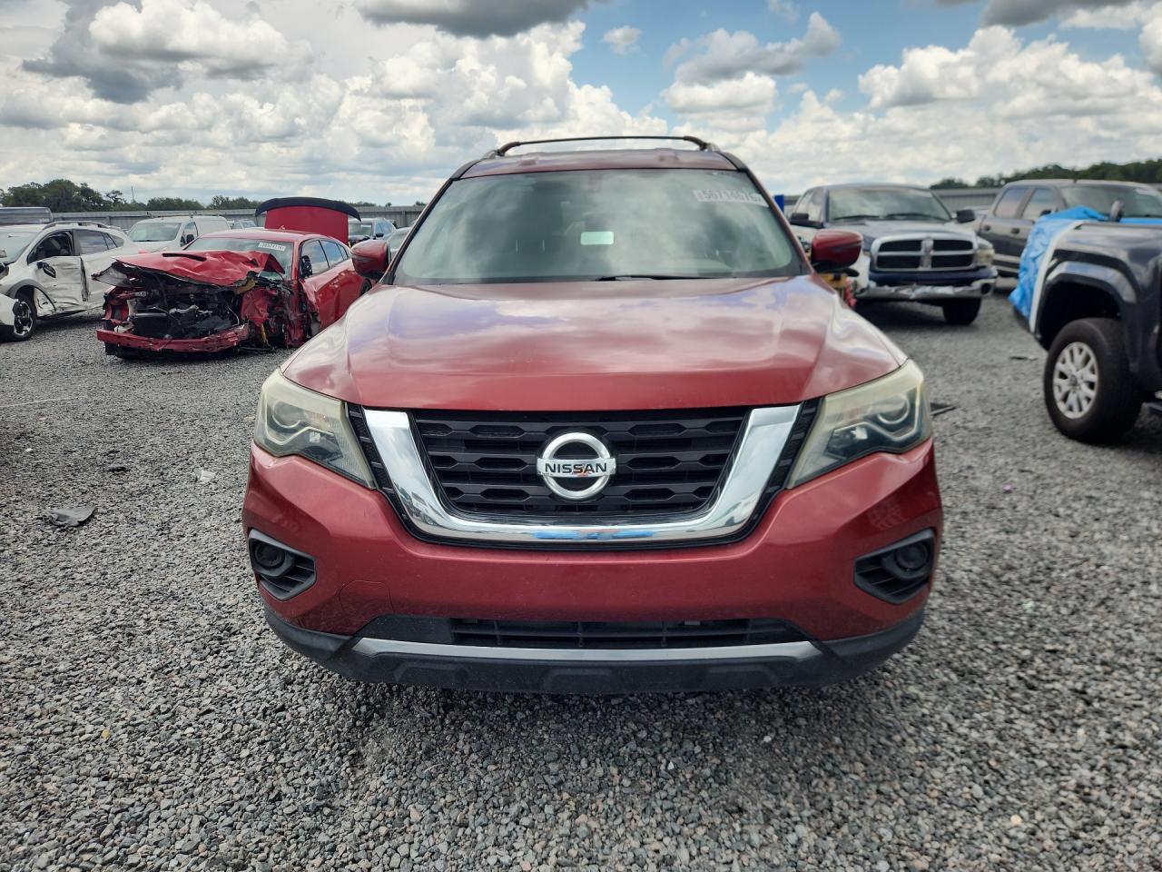 2017 Nissan Pathfinder S Burgundy vin: 5N1DR2MN9HC902810