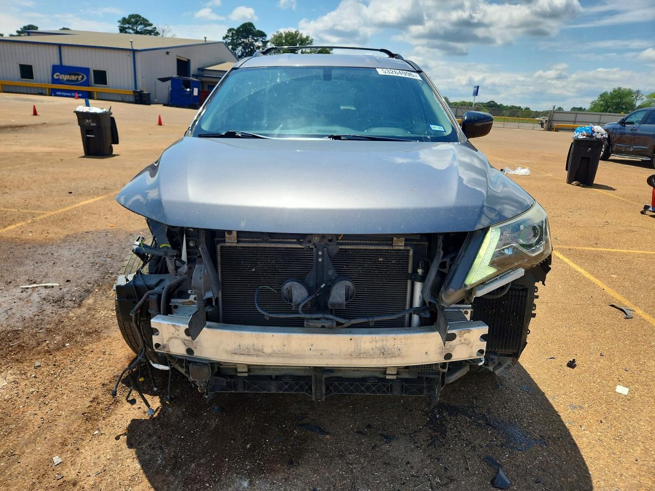 2019 Nissan Pathfinder Sv Gray vin: 5N1DR2MN9KC631108