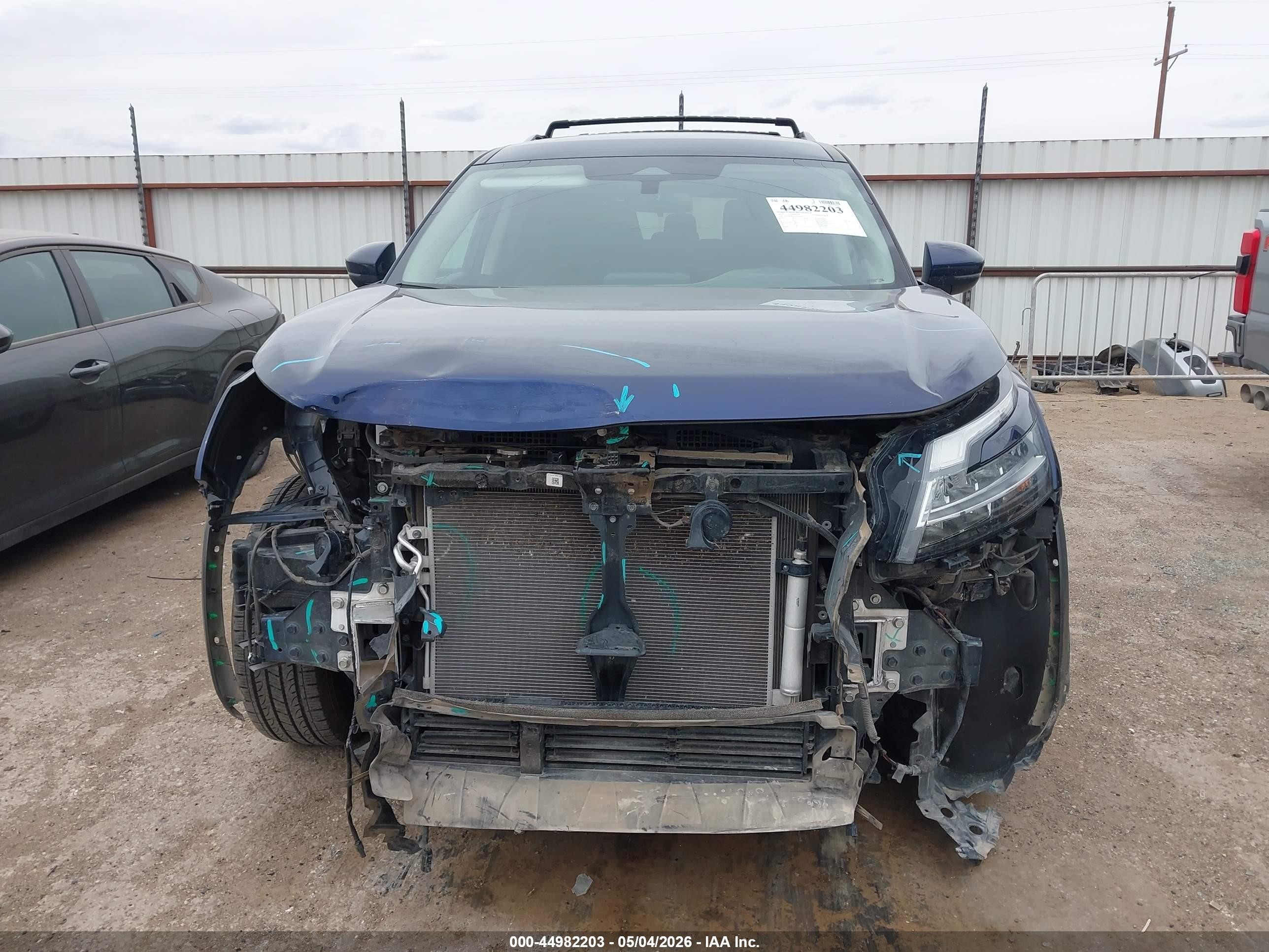 2022 Nissan Pathfinder Sv 2wd Синий vin: 5N1DR3BA5NC256456