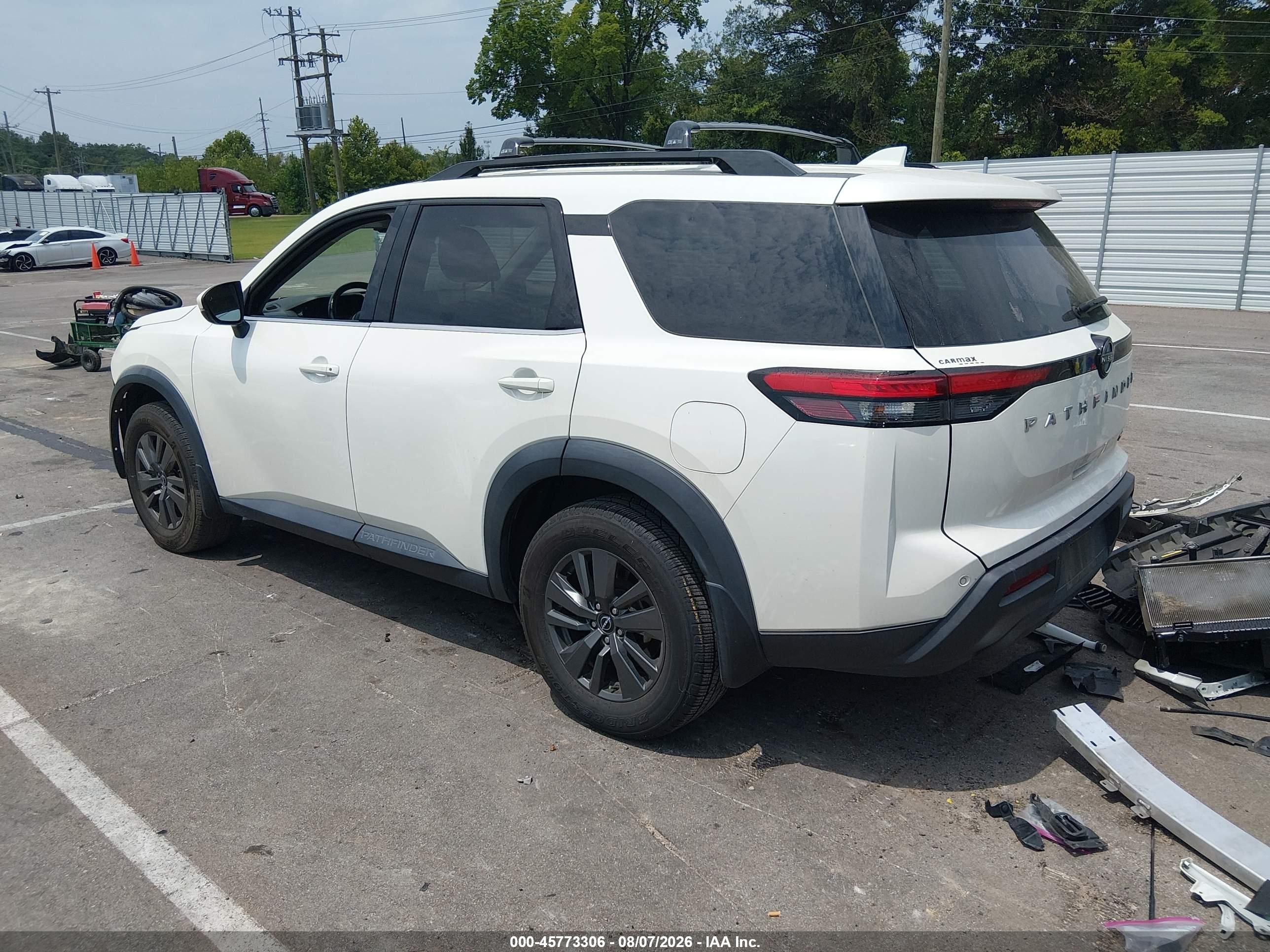 2023 Nissan Pathfinder Sv Fwd White vin: 5N1DR3BA8PC211742