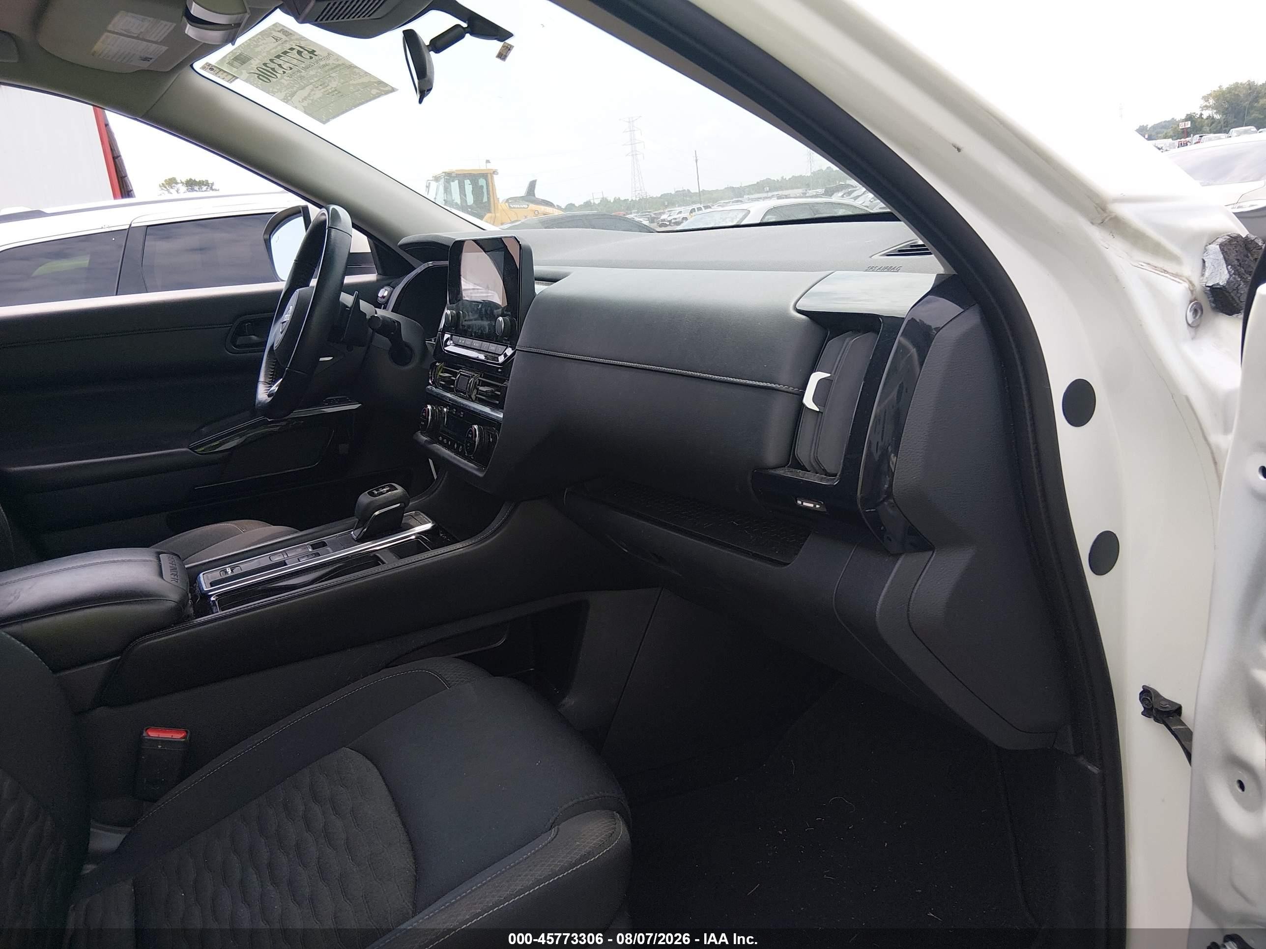 2023 Nissan Pathfinder Sv Fwd White vin: 5N1DR3BA8PC211742