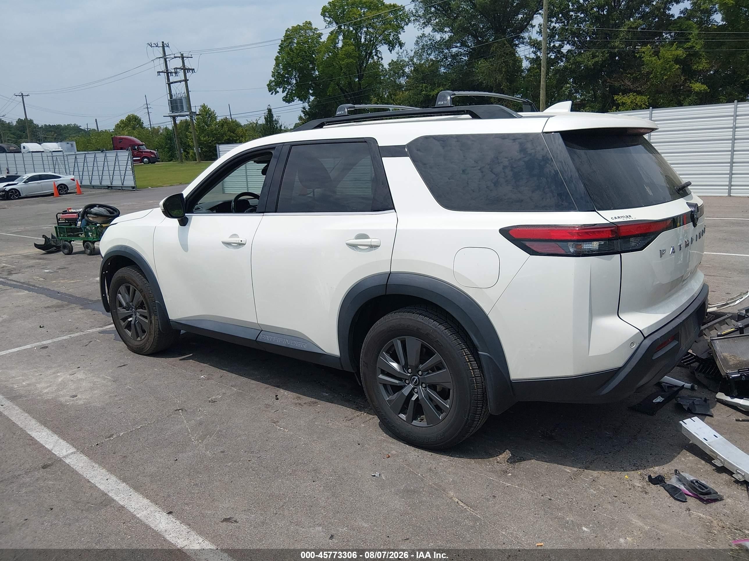 2023 Nissan Pathfinder Sv Fwd White vin: 5N1DR3BA8PC211742