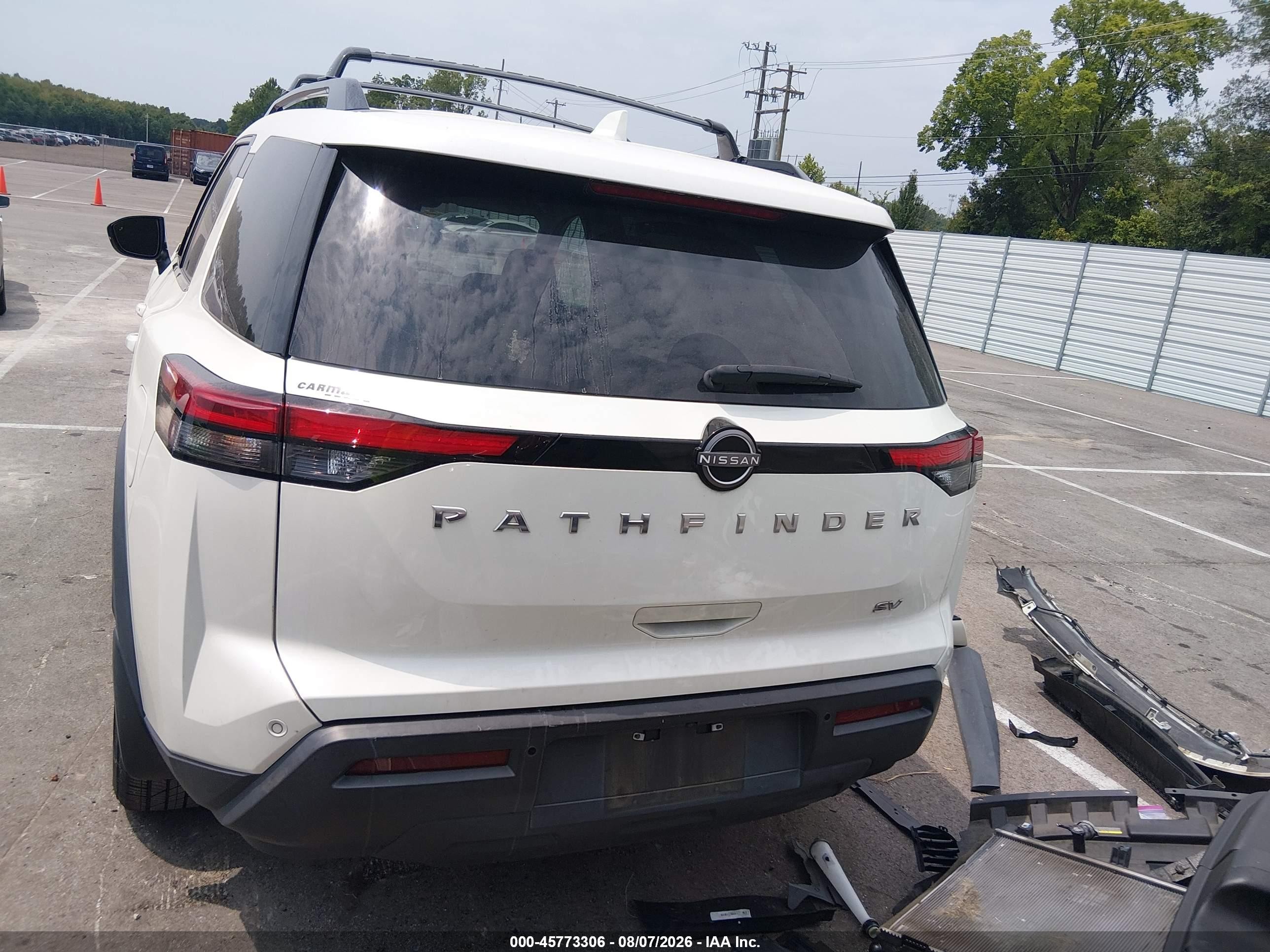 2023 Nissan Pathfinder Sv Fwd White vin: 5N1DR3BA8PC211742