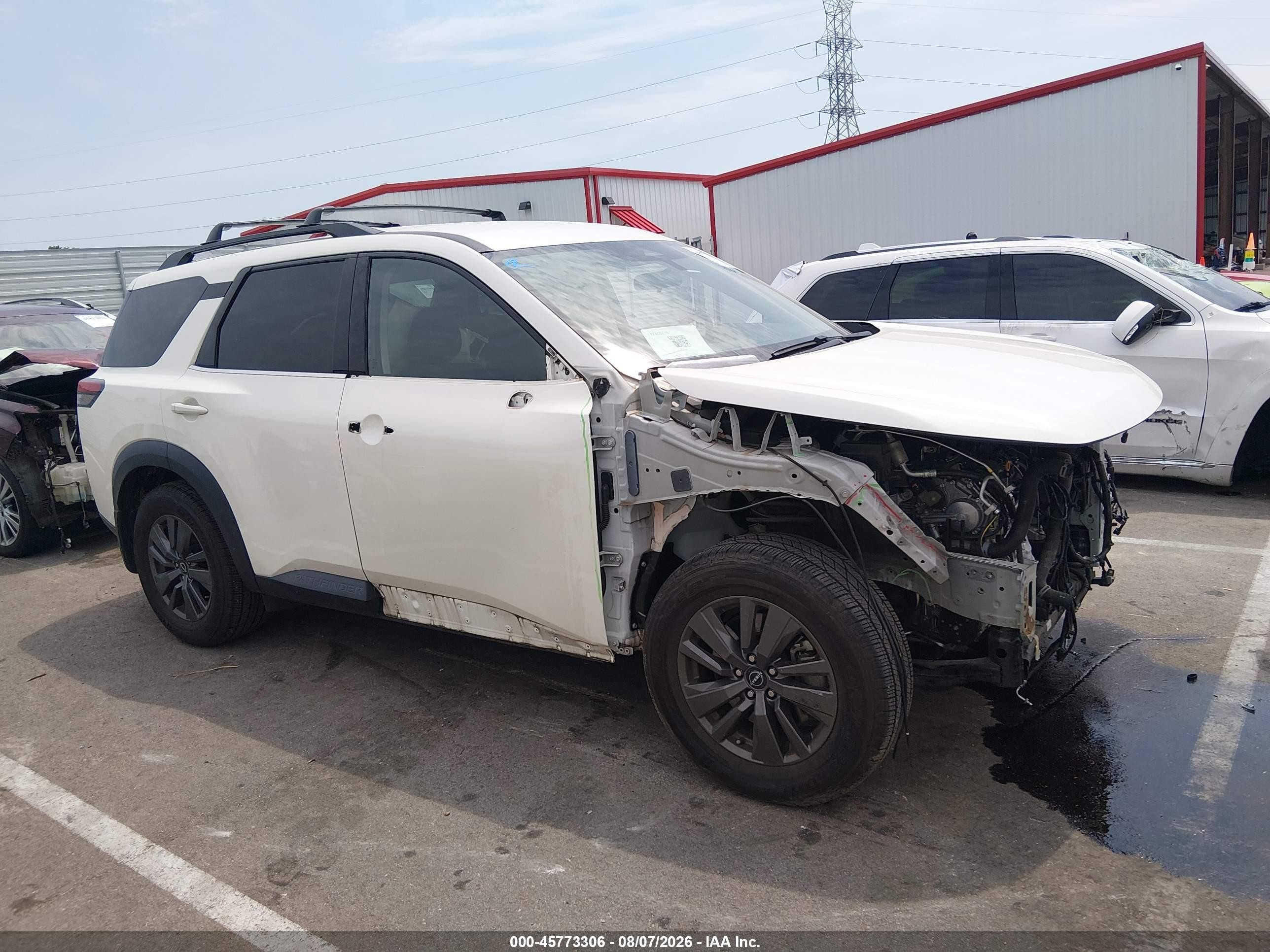 2023 Nissan Pathfinder Sv Fwd White vin: 5N1DR3BA8PC211742