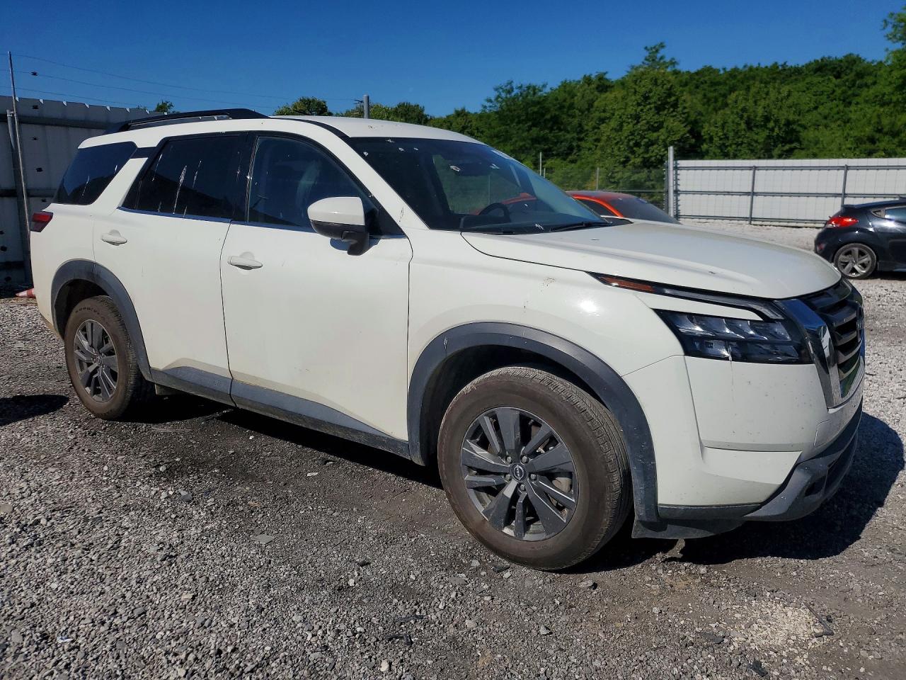 2023 Nissan Pathfinder Sv White vin: 5N1DR3BAXPC236920