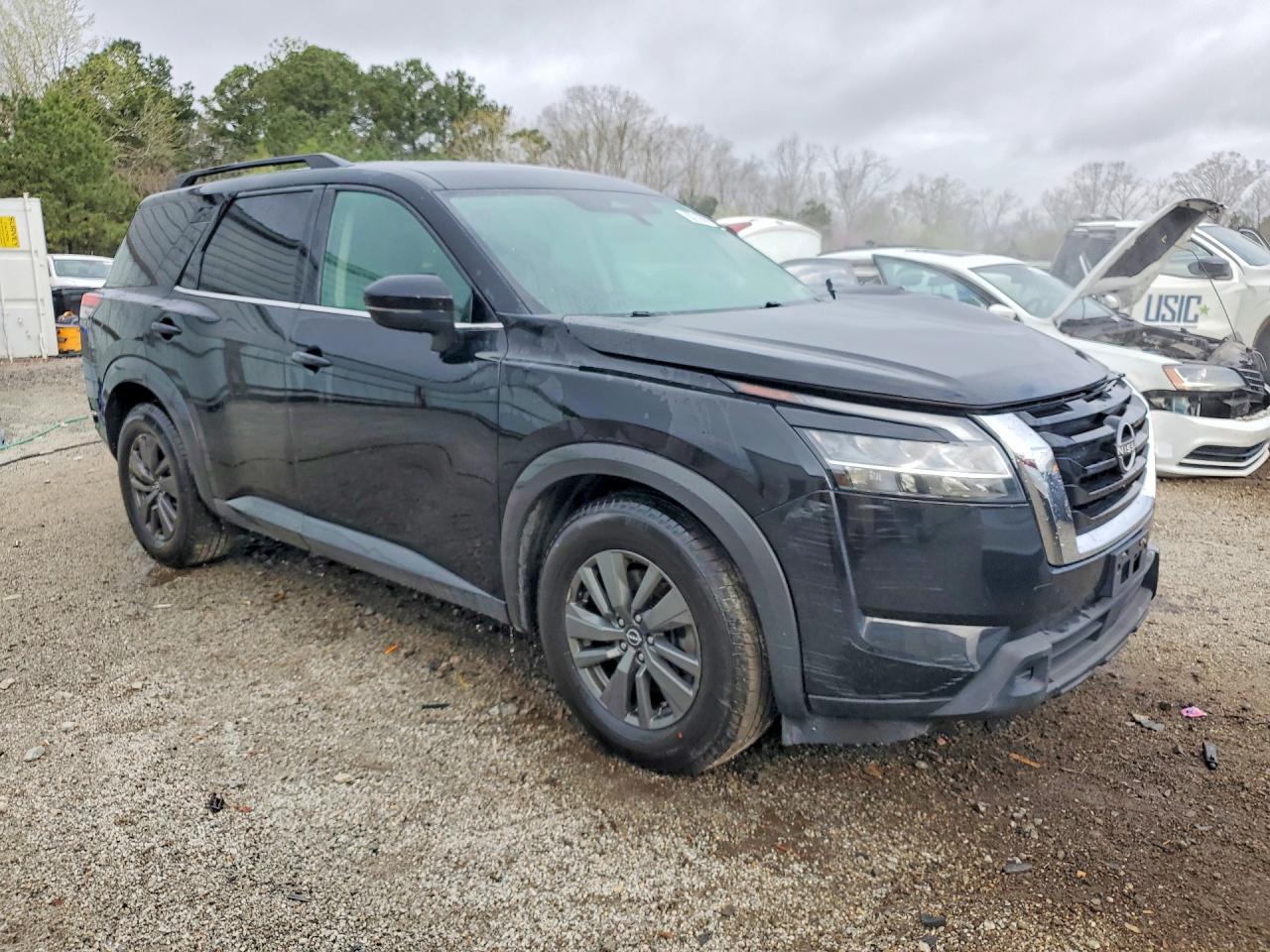 2022 Nissan Pathfinder Sv Черный vin: 5N1DR3BC2NC215204