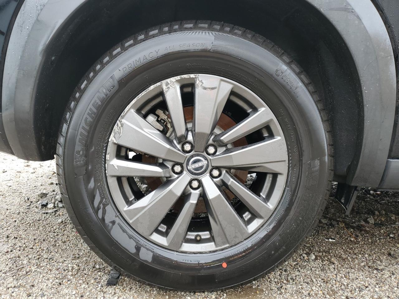 2022 Nissan Pathfinder Sv Черный vin: 5N1DR3BC2NC215204 Damage: Right Rear Wheel, Curb Rash, 7 To 8 Inches