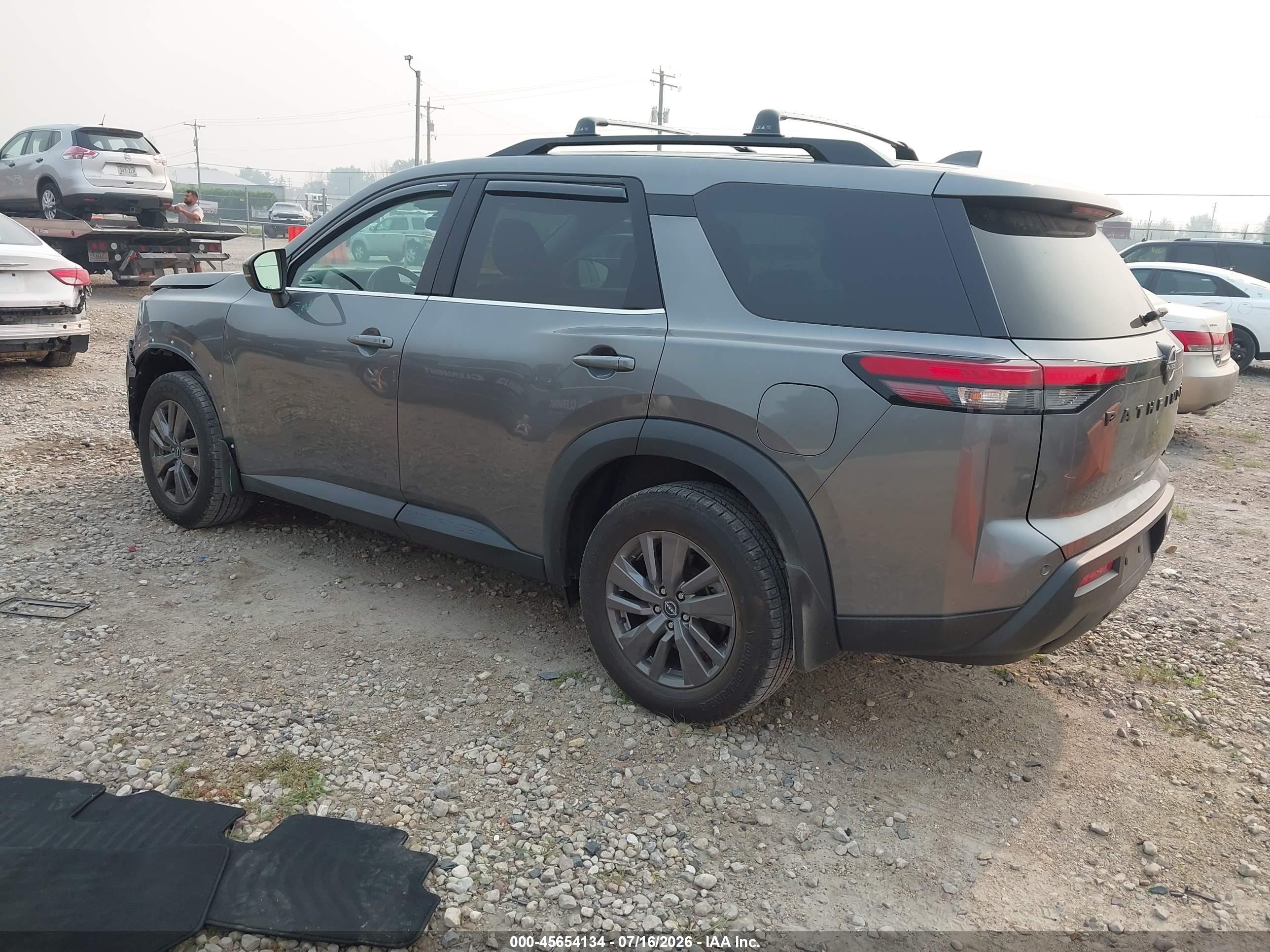 2022 Nissan Pathfinder Sv 4wd Gray vin: 5N1DR3BC5NC249251