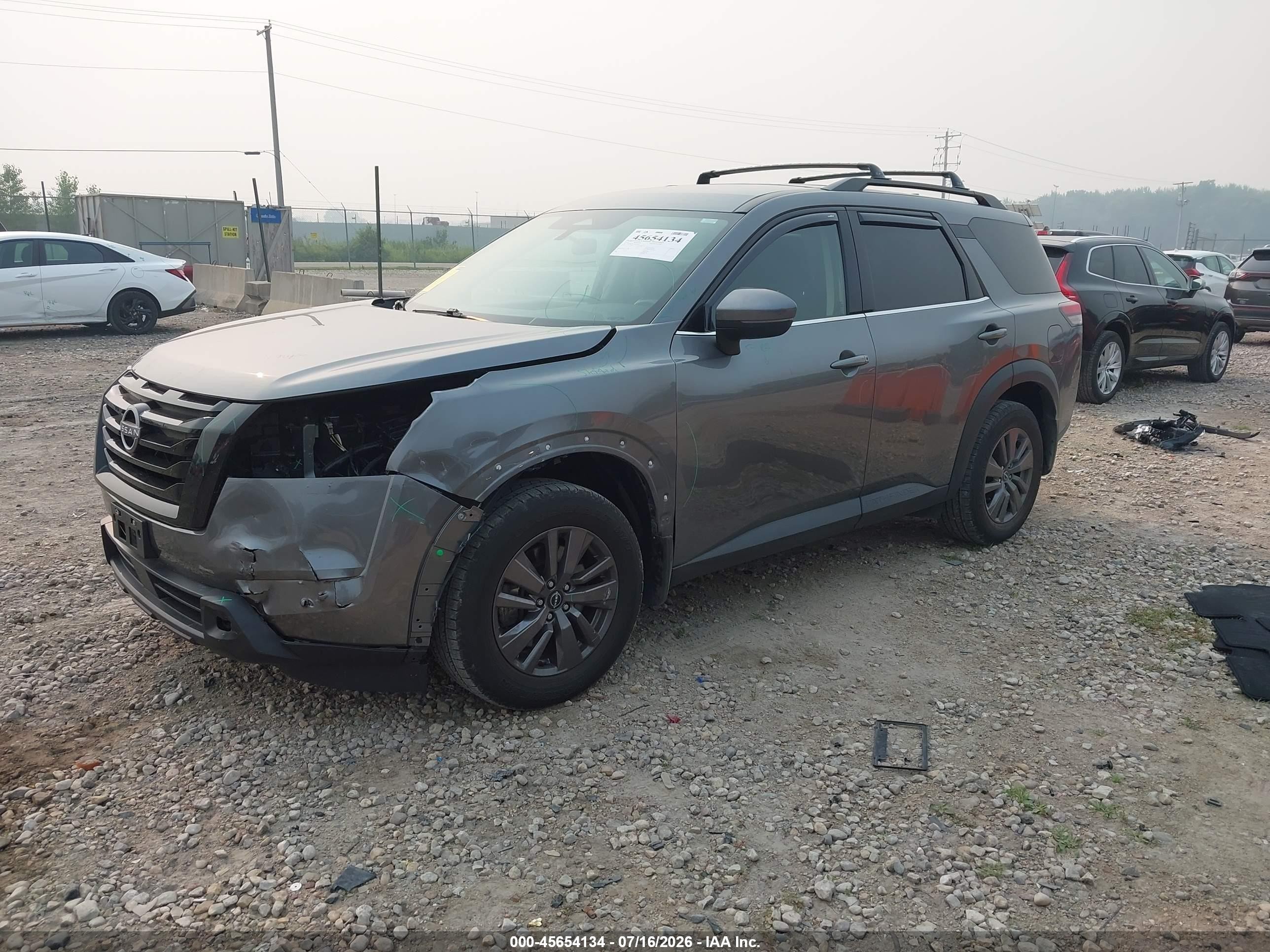 2022 Nissan Pathfinder Sv 4wd Gray vin: 5N1DR3BC5NC249251