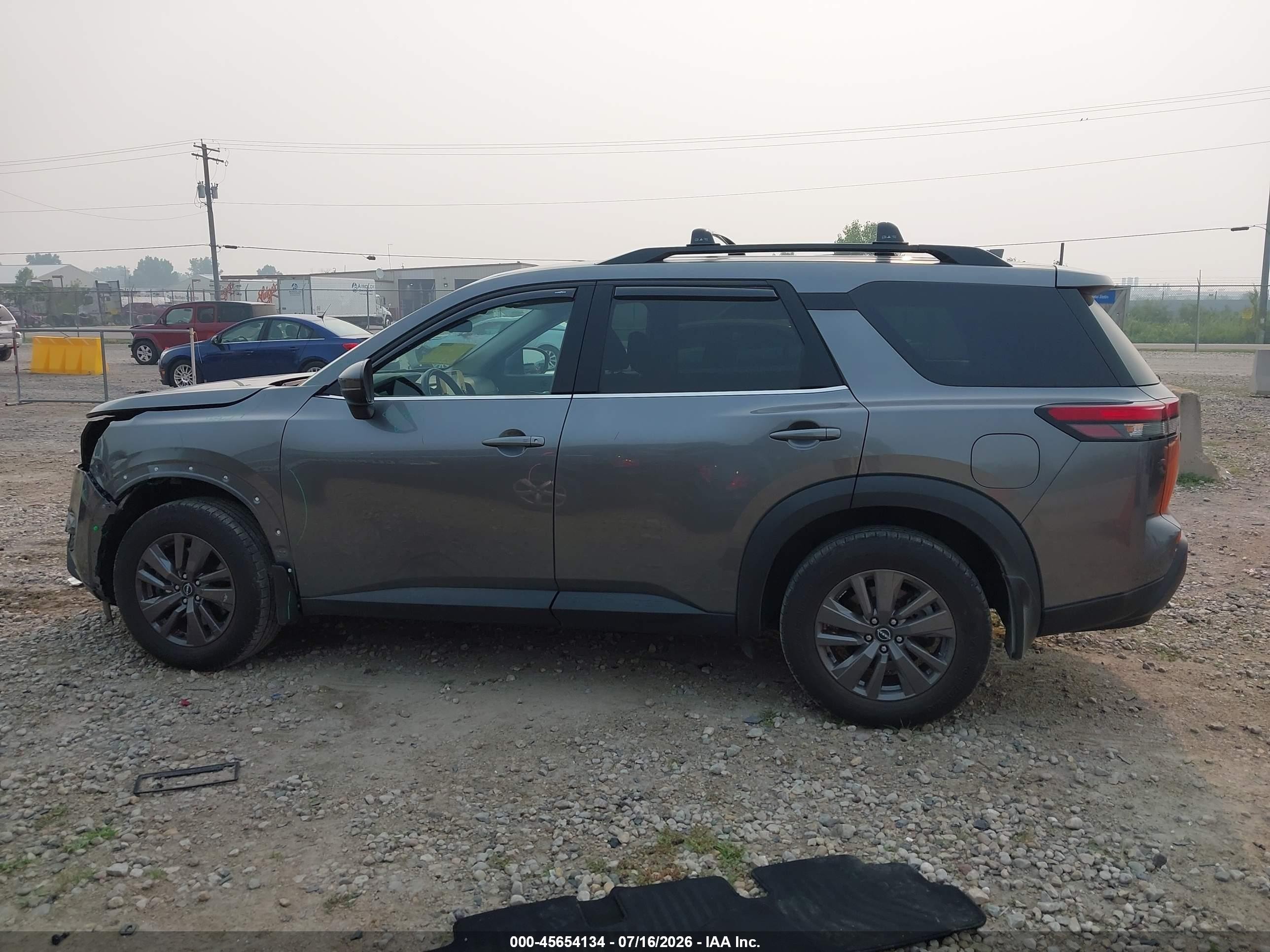 2022 Nissan Pathfinder Sv 4wd Gray vin: 5N1DR3BC5NC249251