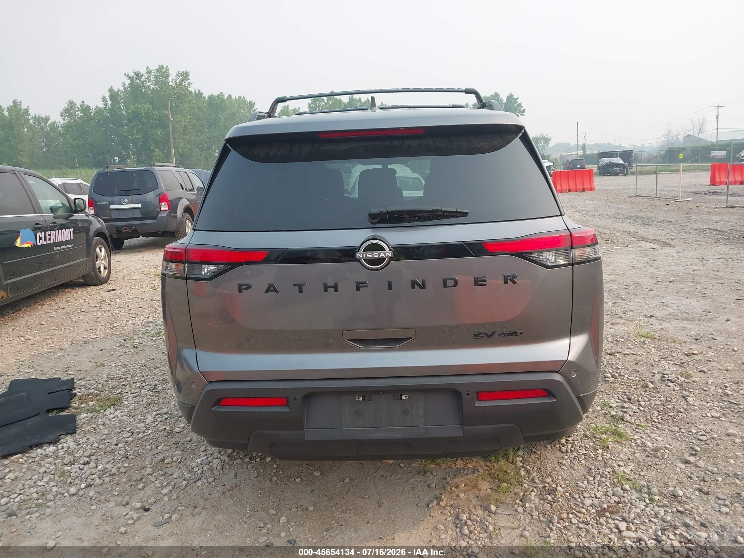 2022 Nissan Pathfinder Sv 4wd Gray vin: 5N1DR3BC5NC249251