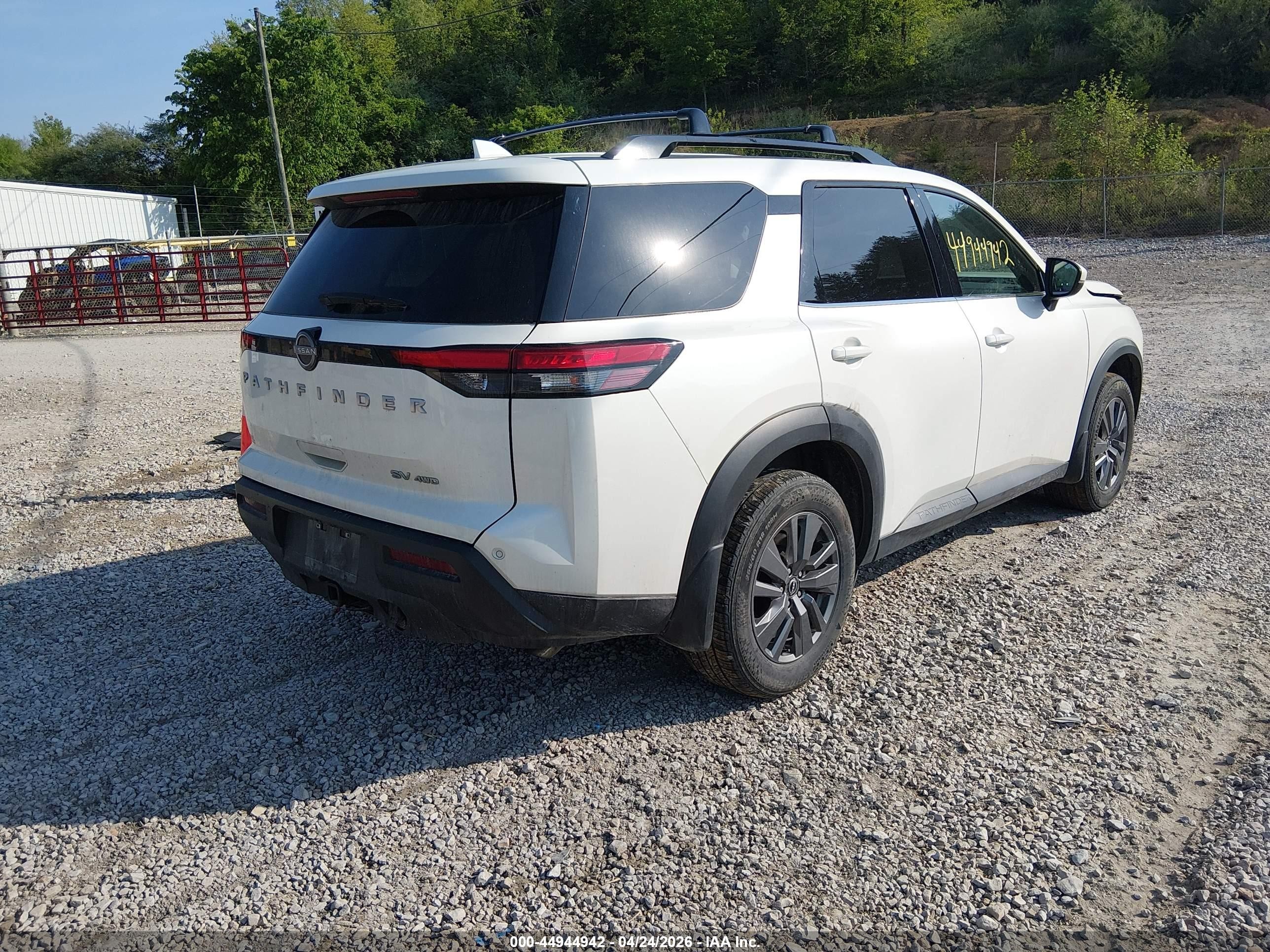 2024 Nissan Pathfinder Sv 4wd White vin: 5N1DR3BD7RC302840