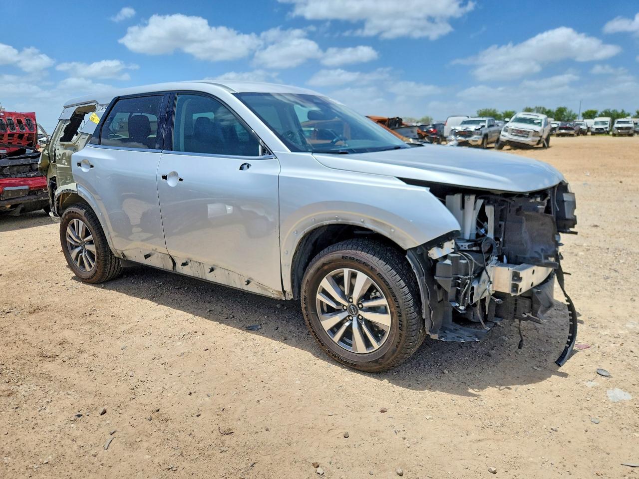 2022 Nissan Pathfinder Sl Silver vin: 5N1DR3CA1NC273513