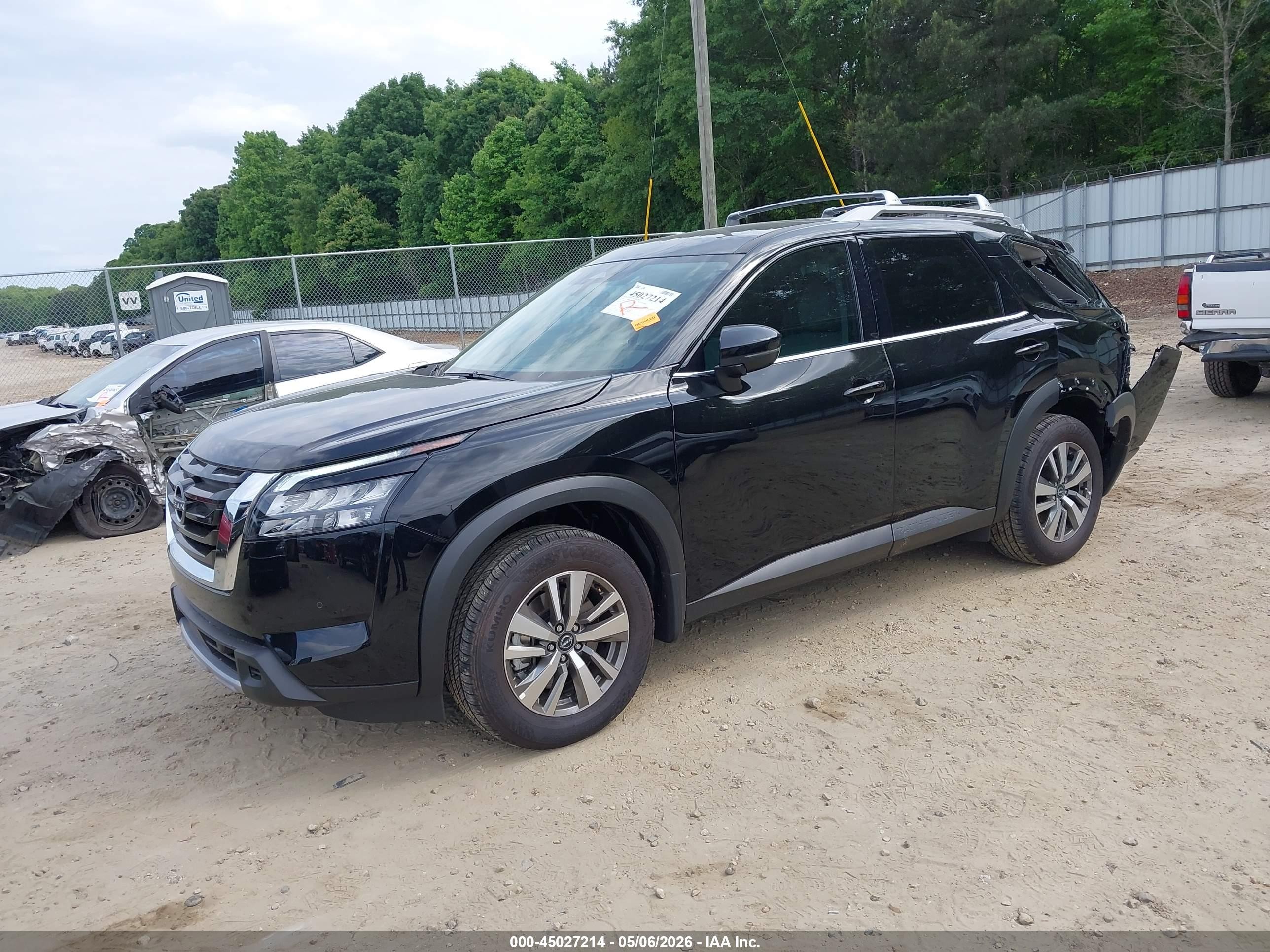 2025 Nissan Pathfinder Sl Fwd Черный vin: 5N1DR3CA6SC312236