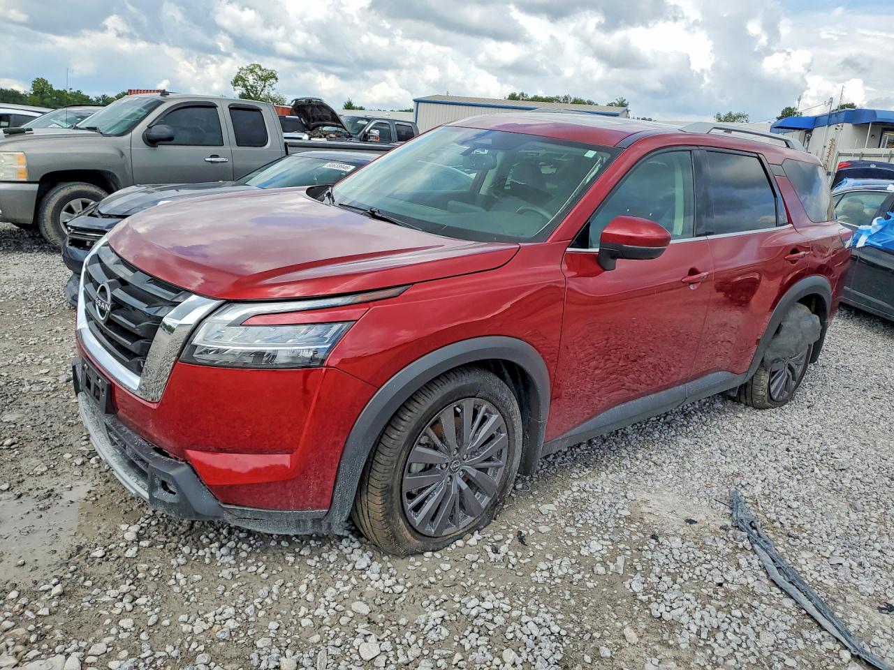 2022 Nissan Pathfinder Sl Red vin: 5N1DR3CB8NC272724