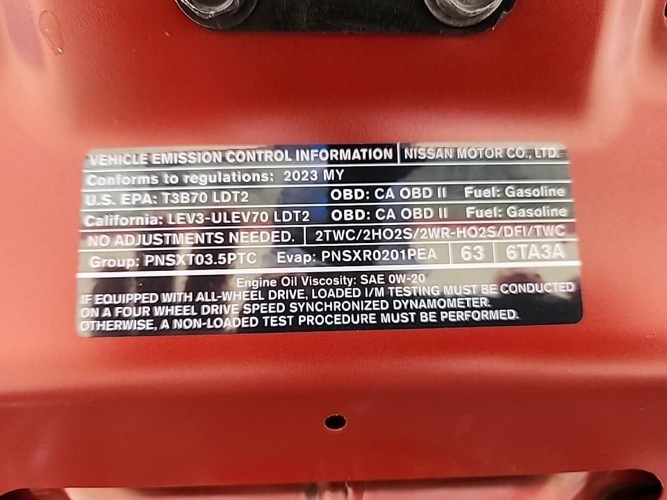 2023 Nissan Pathfinder Sl Red vin: 5N1DR3CC1PC221352
