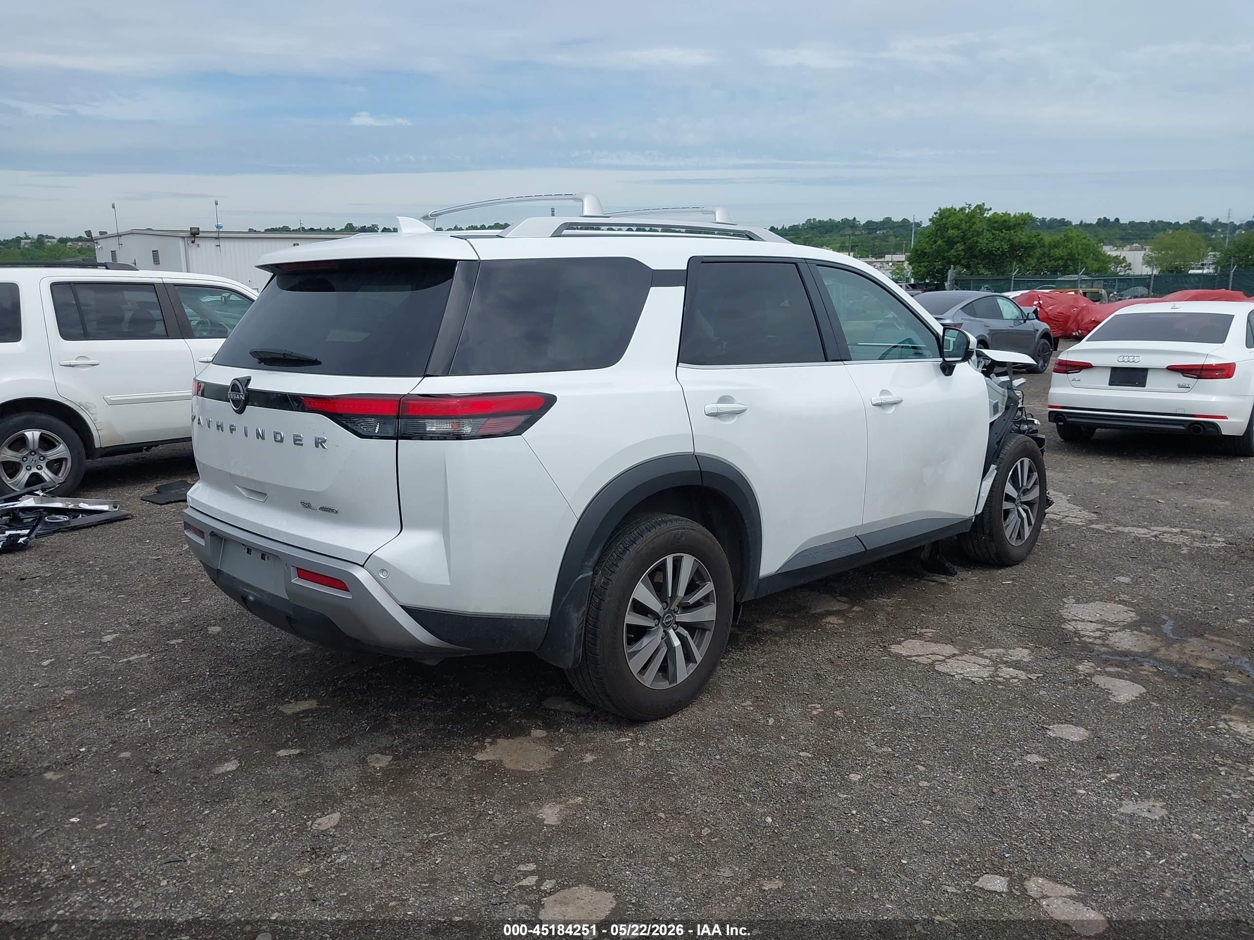 2025 Nissan Pathfinder Sl 4wd White vin: 5N1DR3CC5SC221525