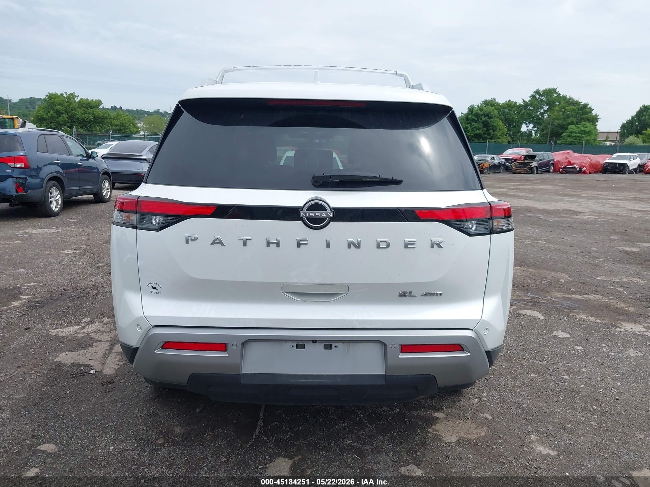 2025 Nissan Pathfinder Sl 4wd White vin: 5N1DR3CC5SC221525