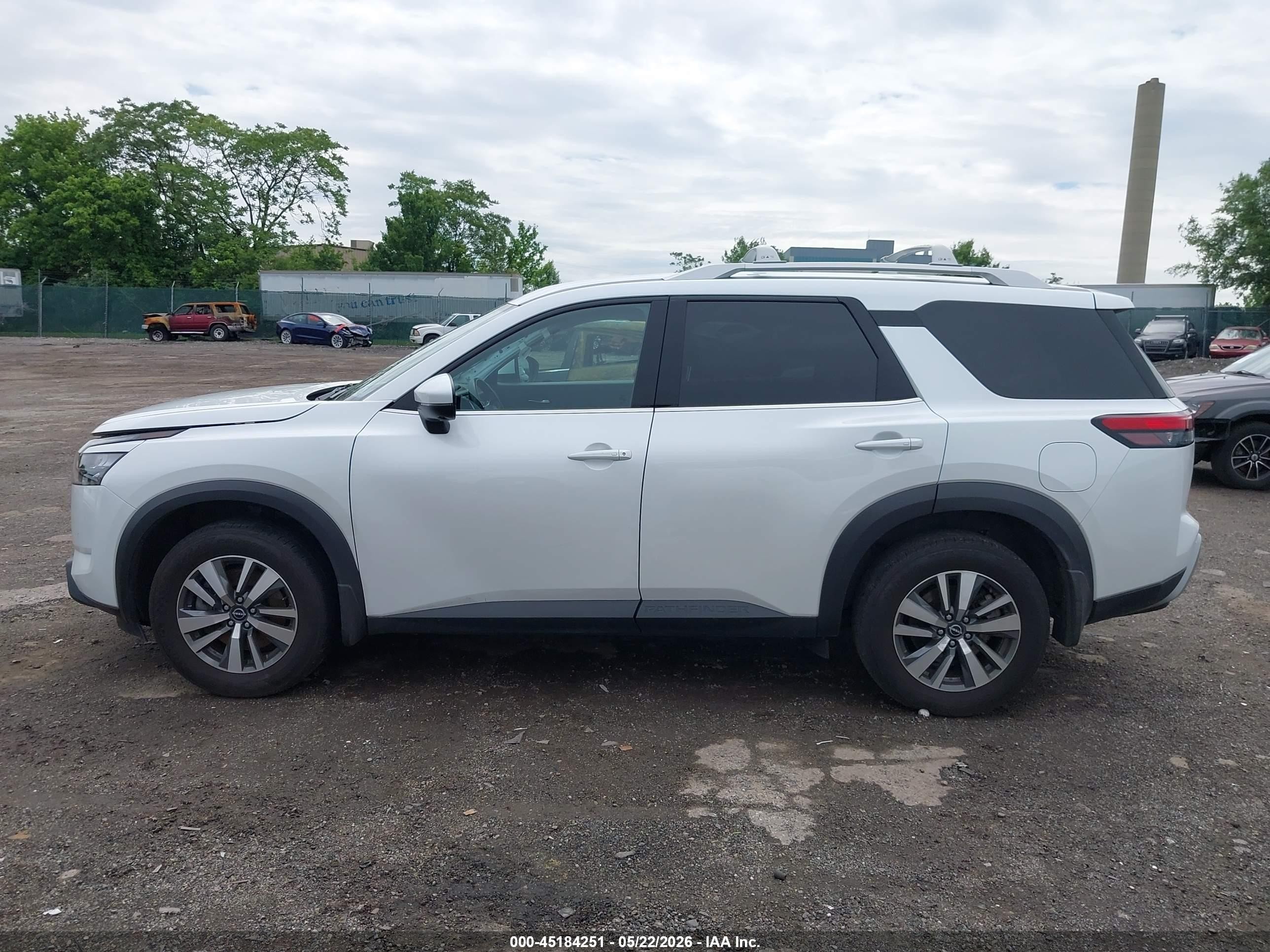 2025 Nissan Pathfinder Sl 4wd White vin: 5N1DR3CC5SC221525