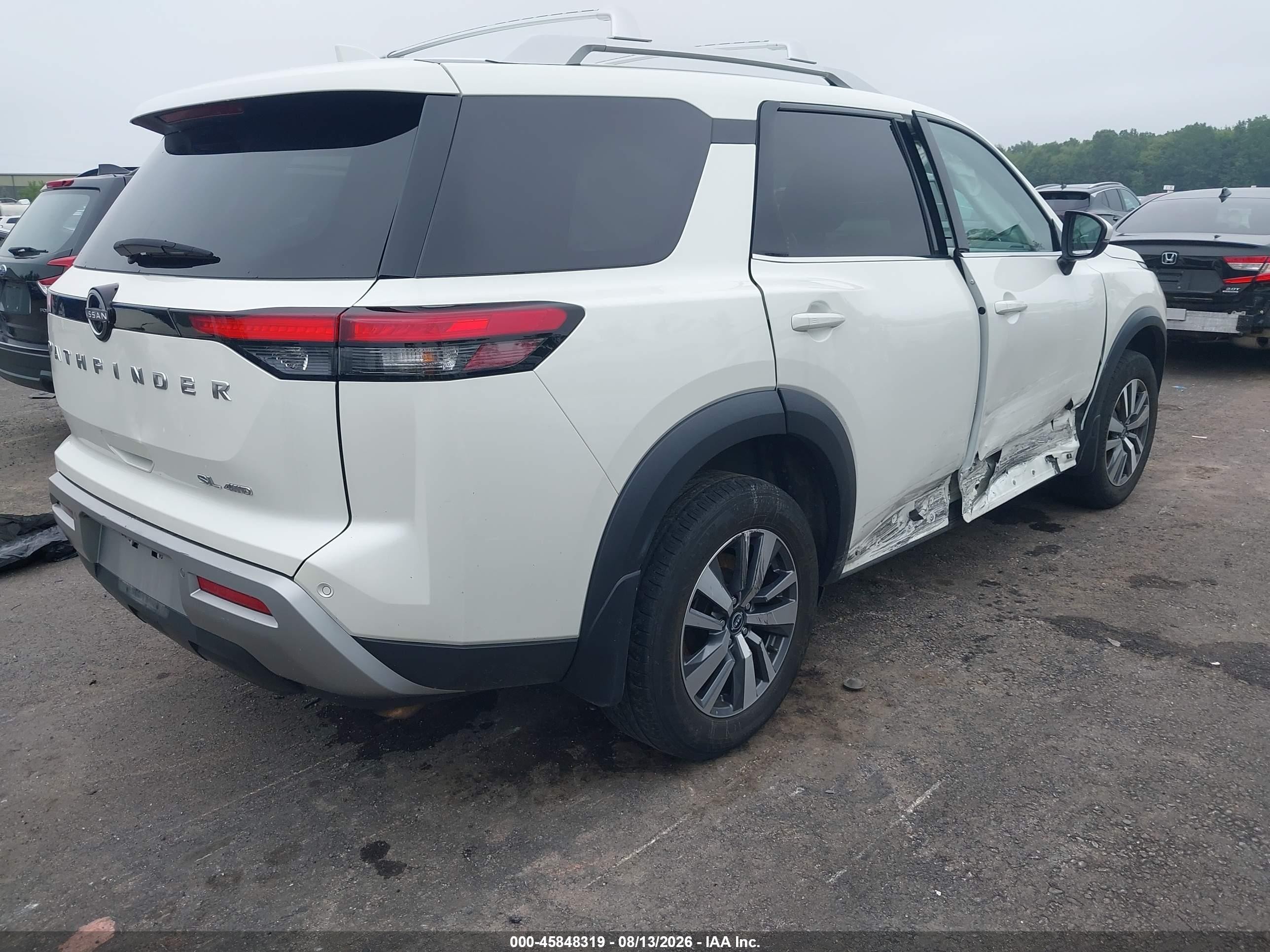 2024 Nissan Pathfinder Sl 4wd White vin: 5N1DR3CC8RC238474