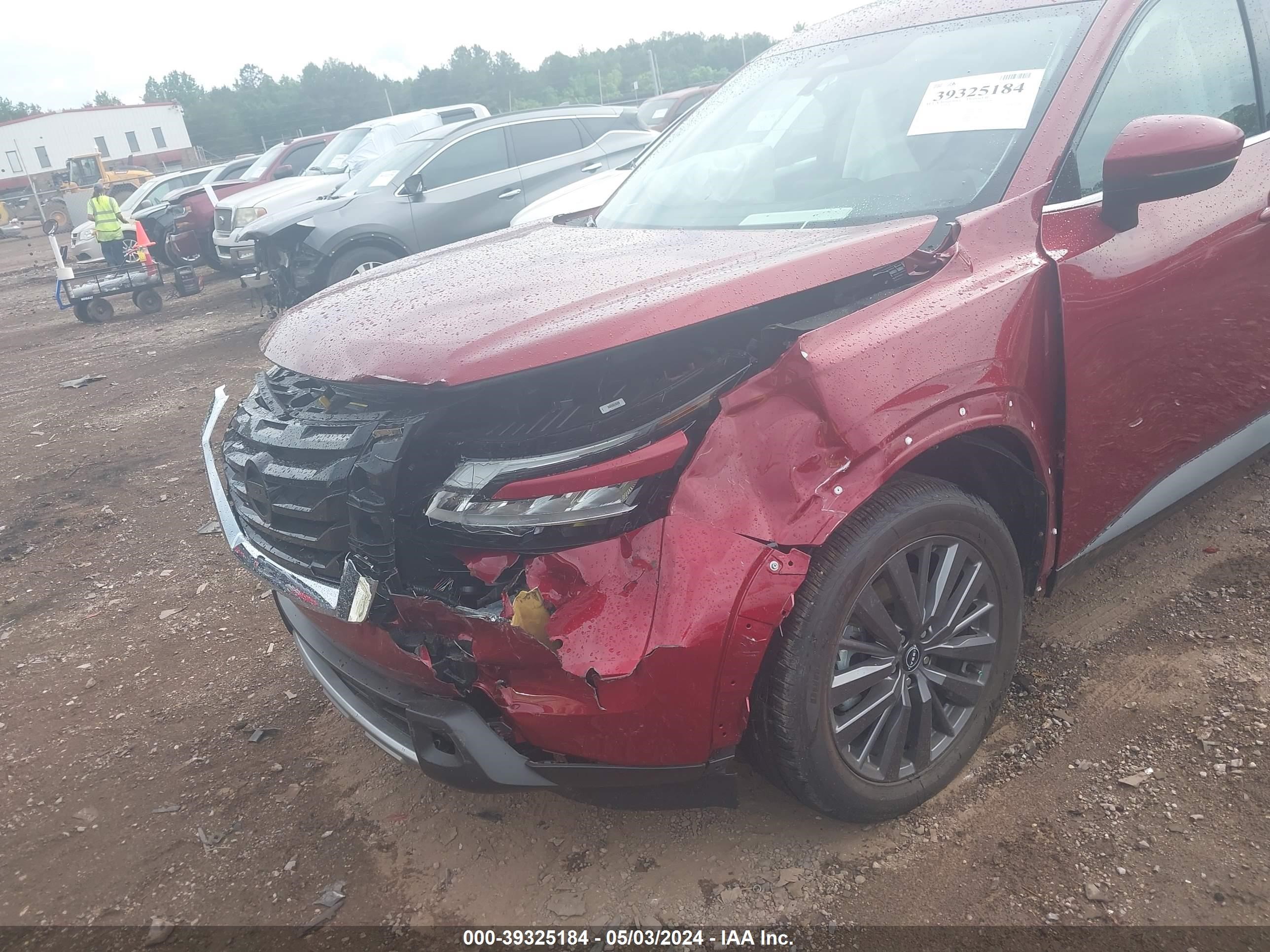 2023 Nissan Pathfinder Sl 4wd Темно-бордовый vin: 5N1DR3CD1PC202471
