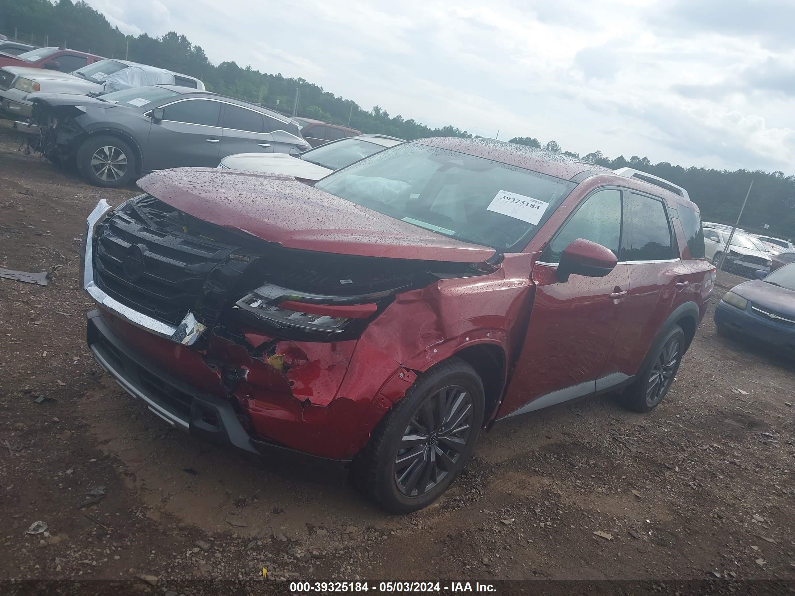 2023 Nissan Pathfinder Sl 4wd Темно-бордовый vin: 5N1DR3CD1PC202471