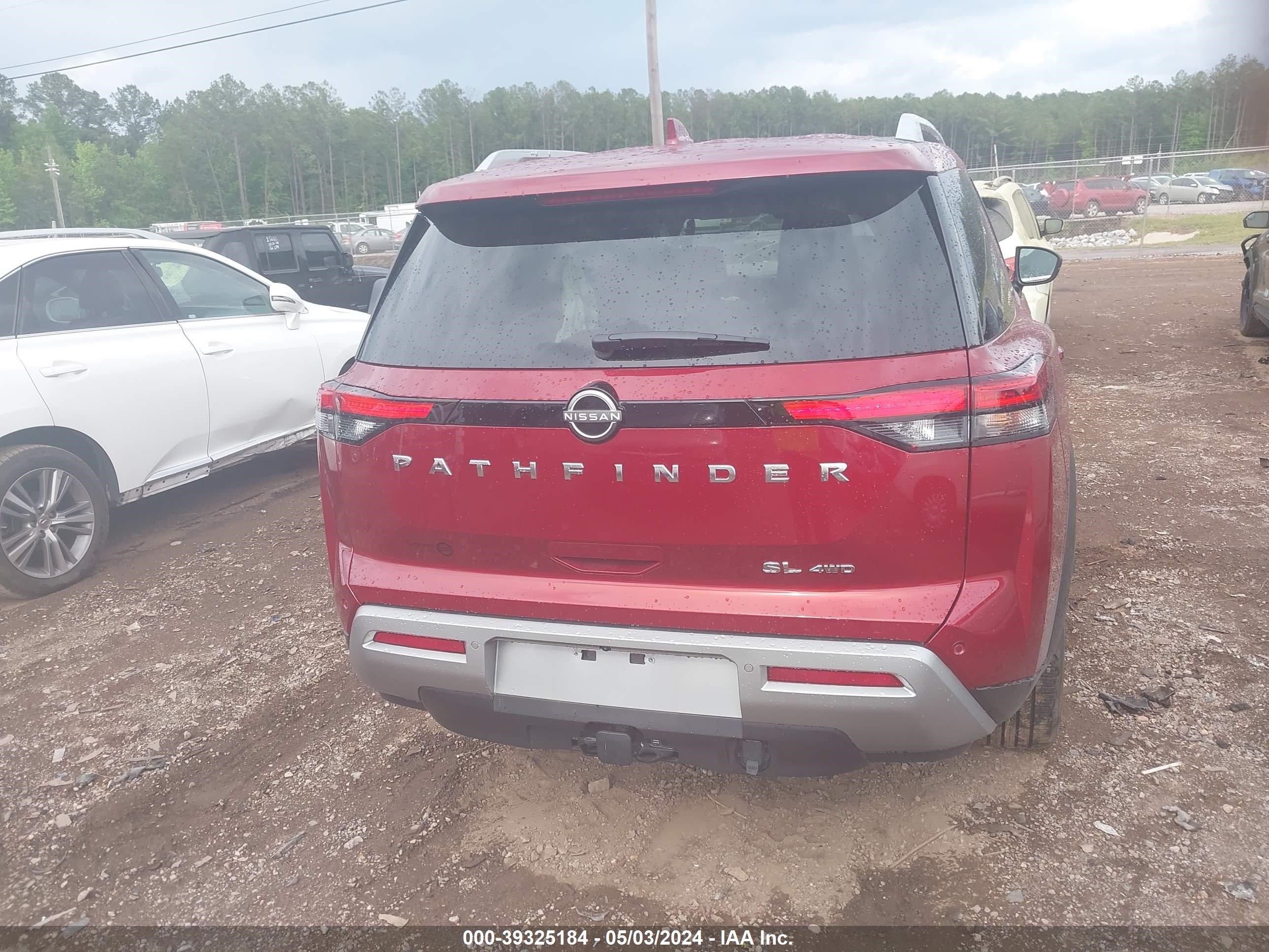 2023 Nissan Pathfinder Sl 4wd Темно-бордовый vin: 5N1DR3CD1PC202471