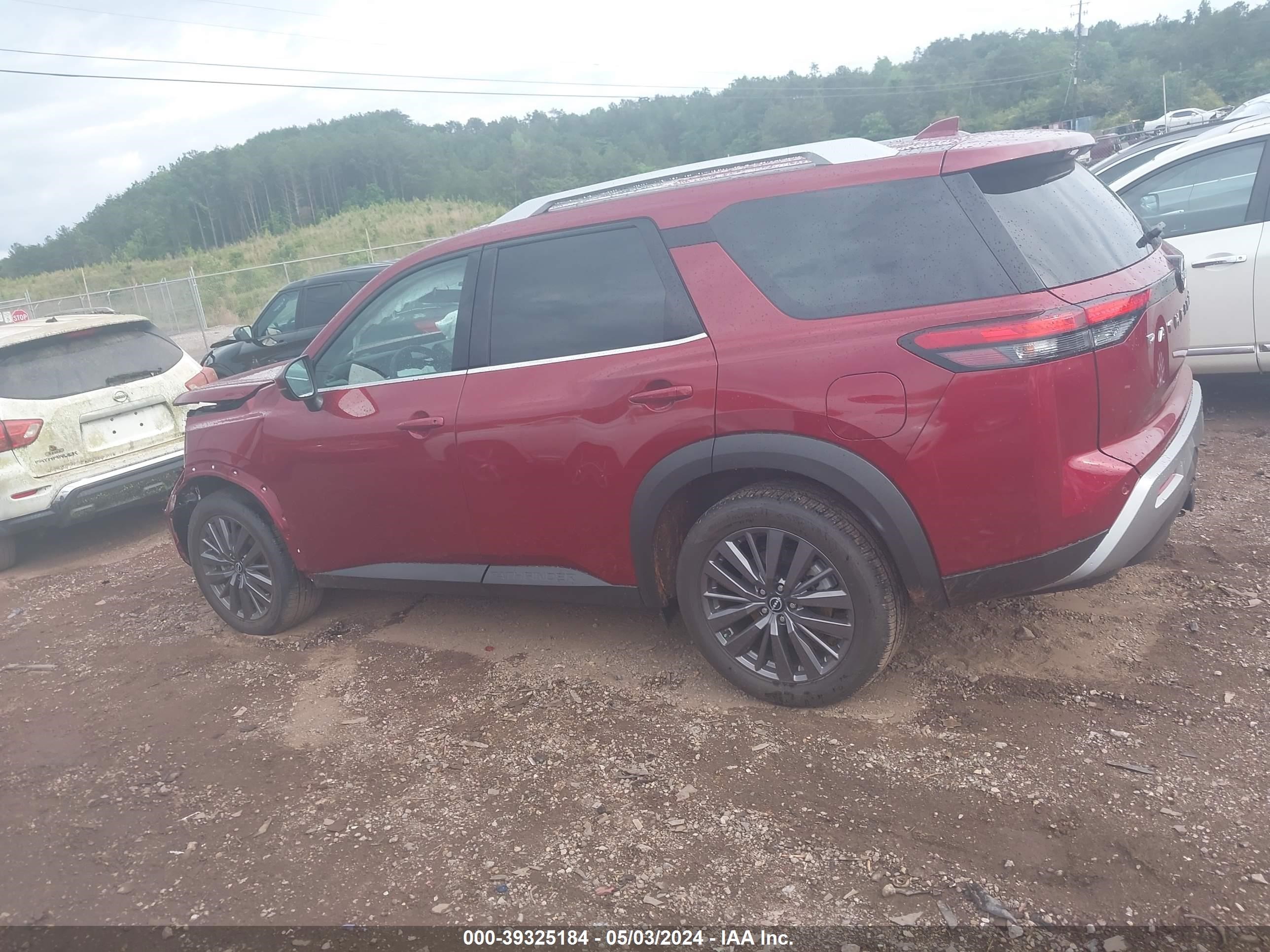 2023 Nissan Pathfinder Sl 4wd Темно-бордовый vin: 5N1DR3CD1PC202471