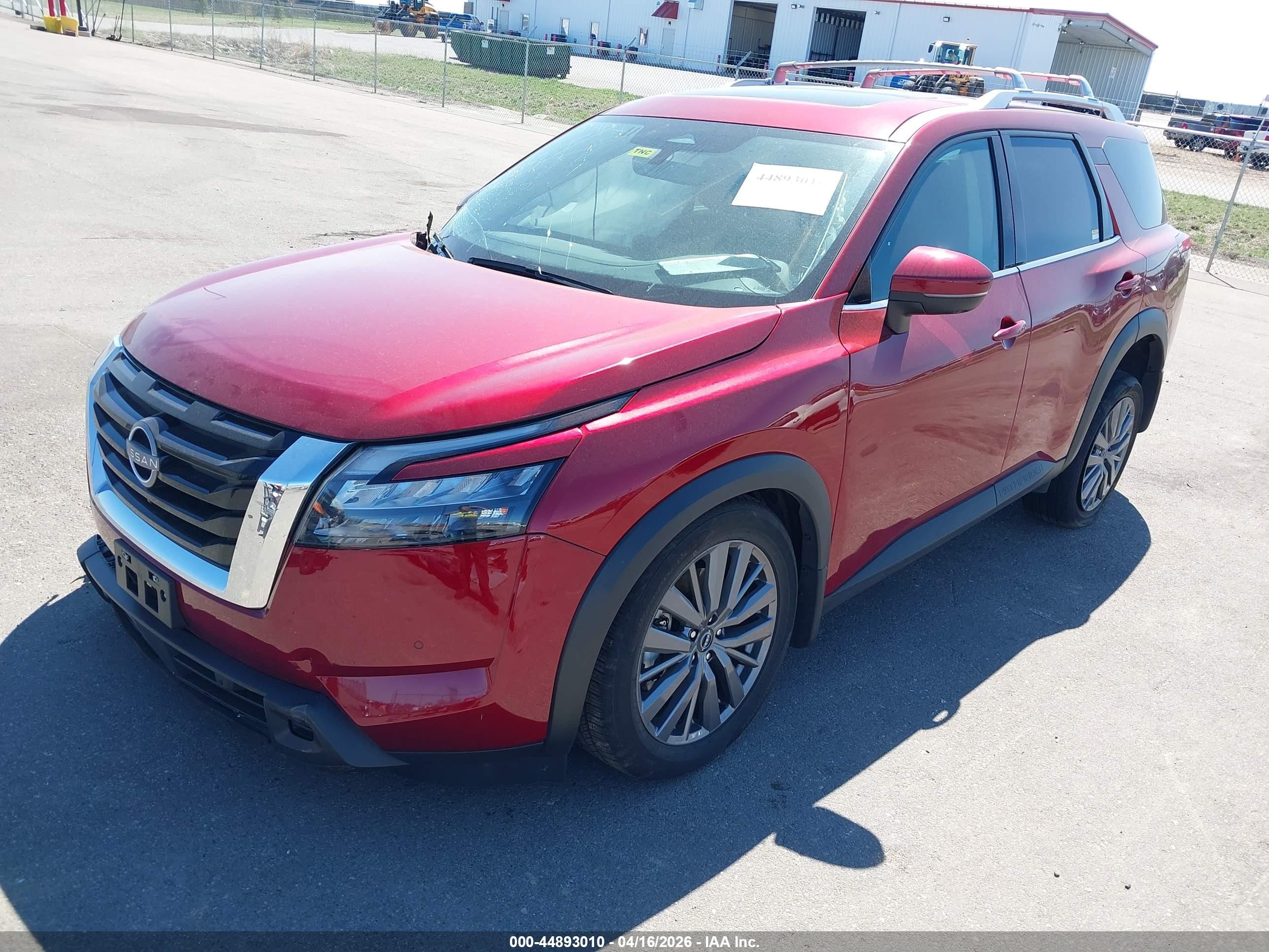 2025 Nissan Pathfinder Sl 4wd Red vin: 5N1DR3CD5SC285993