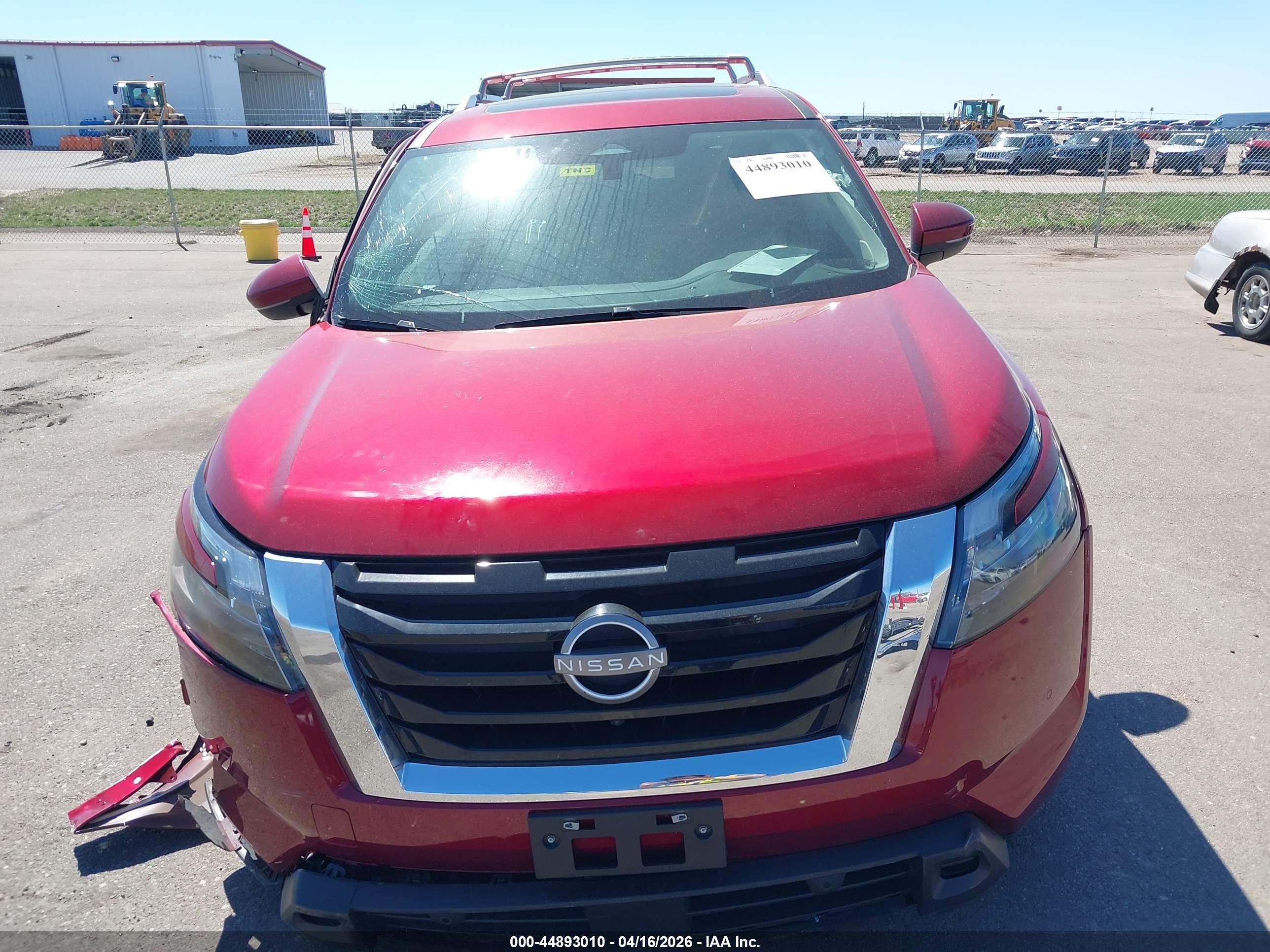 2025 Nissan Pathfinder Sl 4wd Red vin: 5N1DR3CD5SC285993