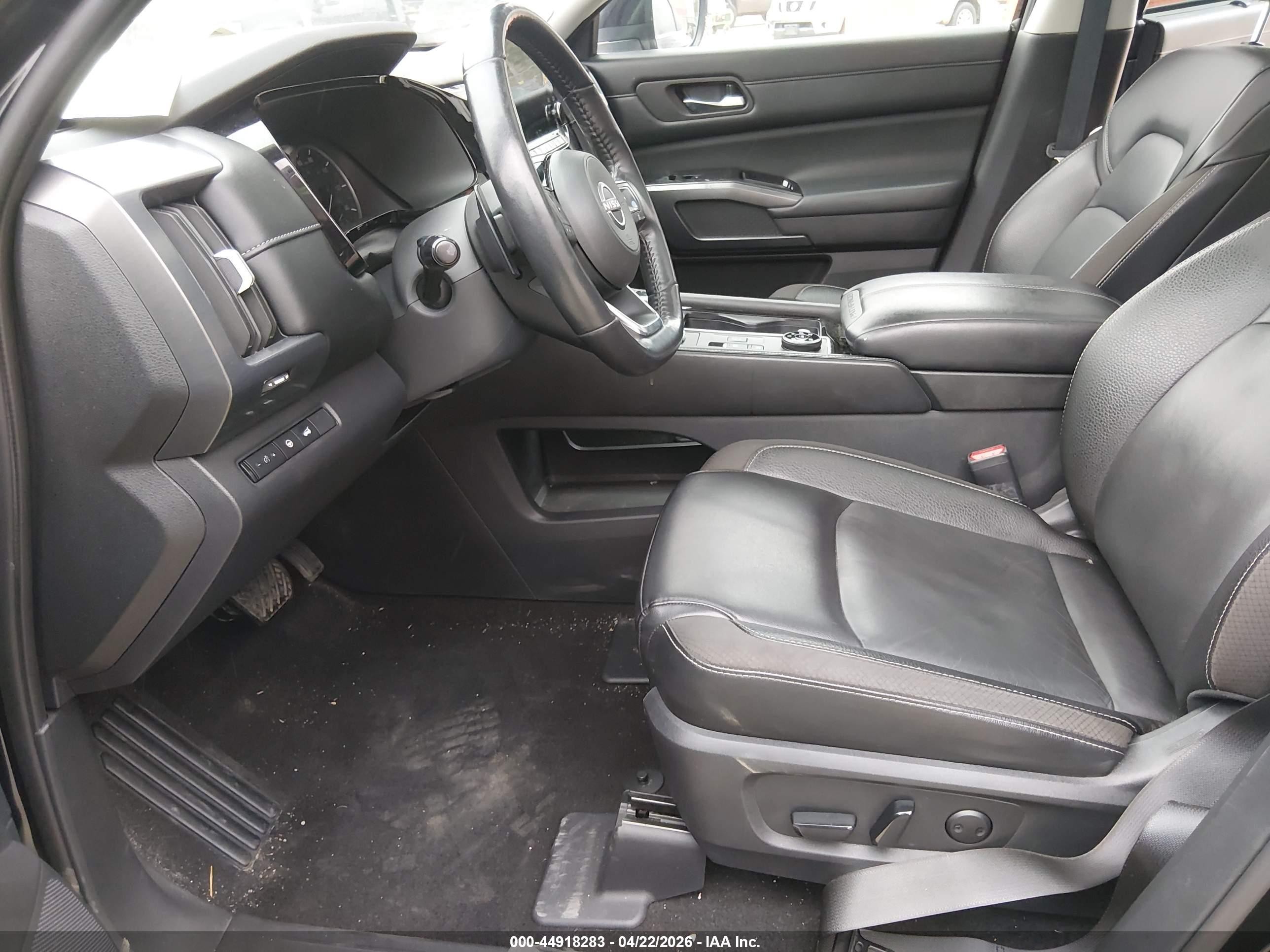 2023 Nissan Pathfinder Sl 4wd Black vin: 5N1DR3CDXPC238580