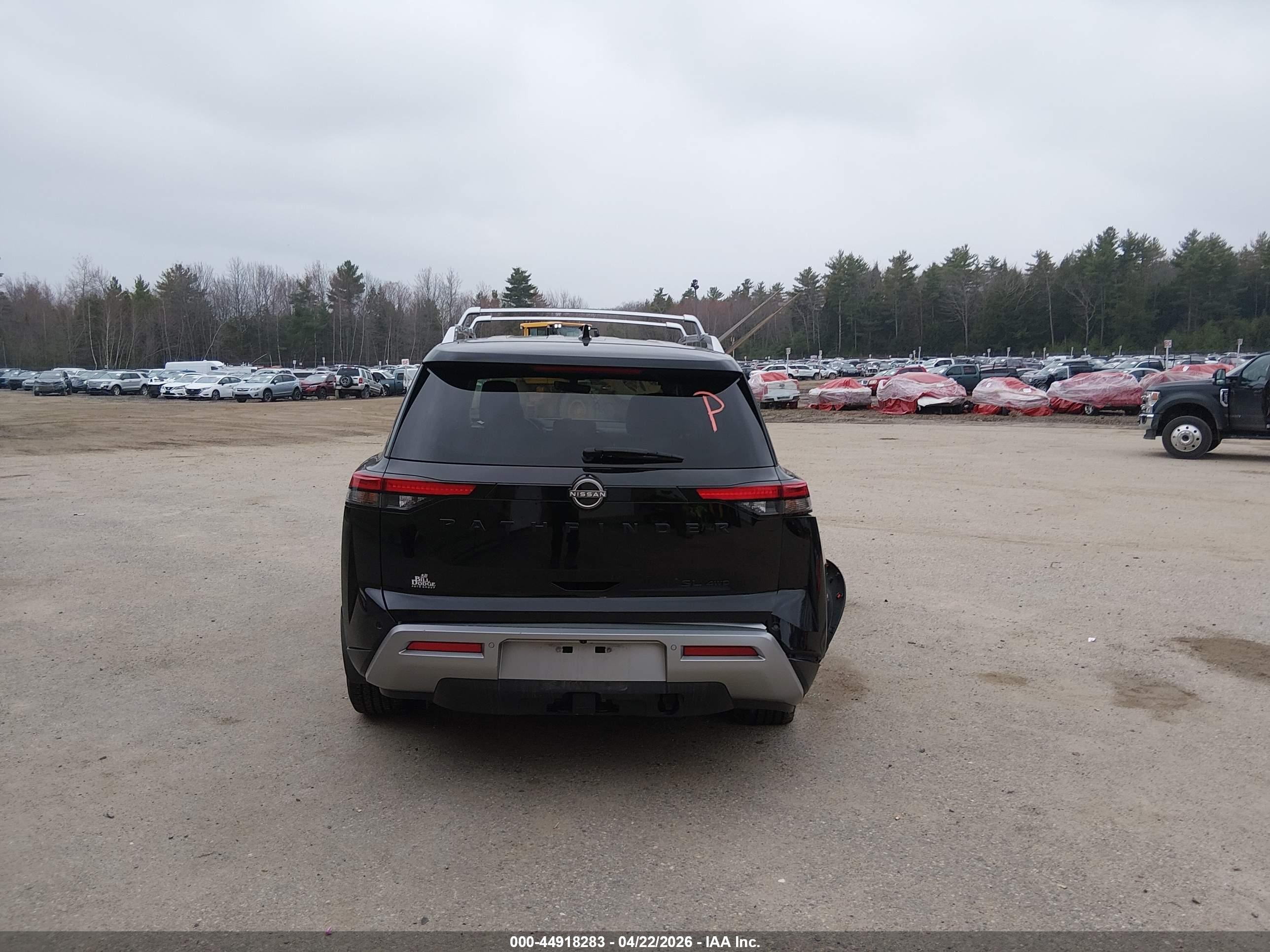 2023 Nissan Pathfinder Sl 4wd Black vin: 5N1DR3CDXPC238580